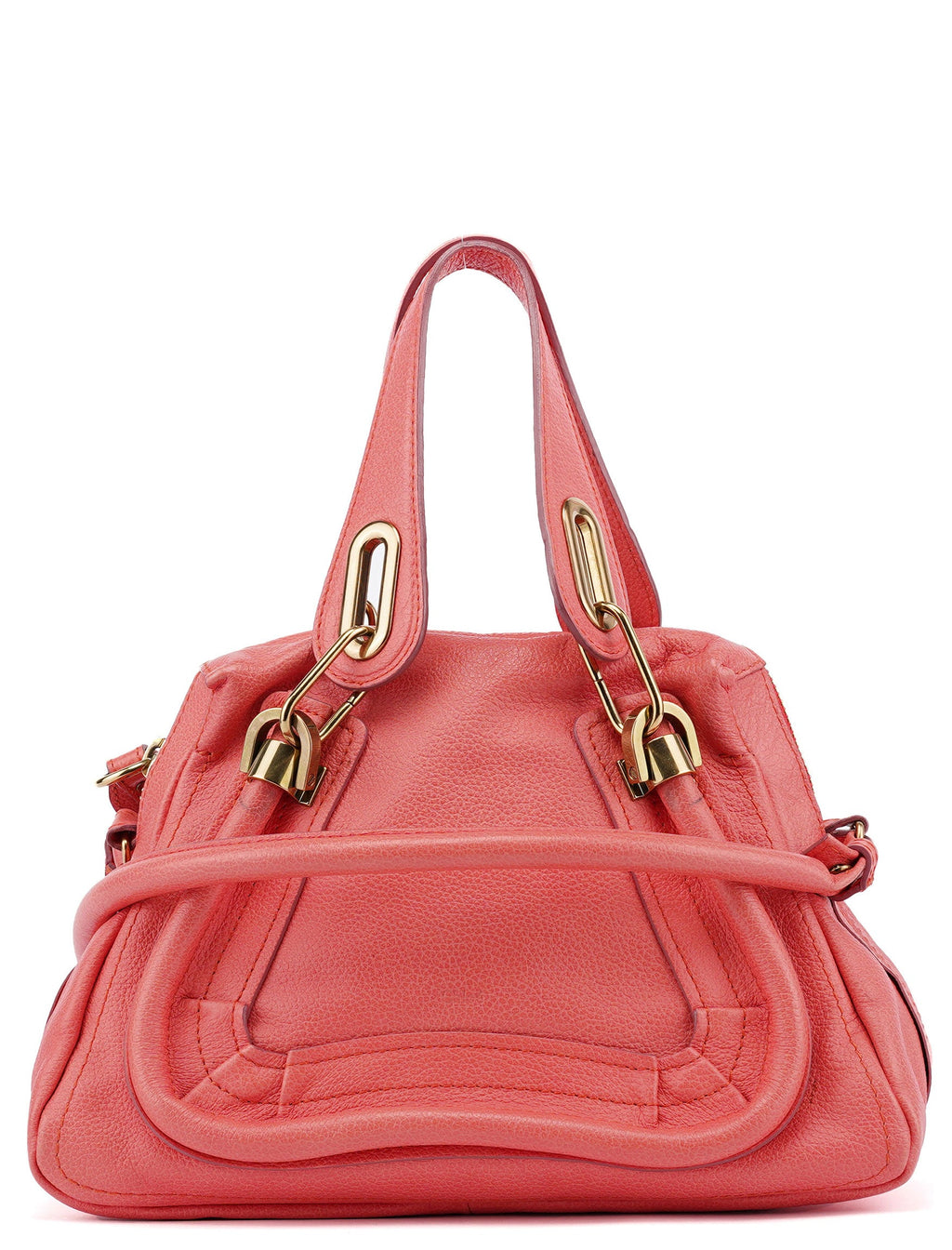 Pink Leather Paraty 2-Way Shoulder Bag