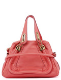 Pink Leather Paraty 2-Way Shoulder Bag