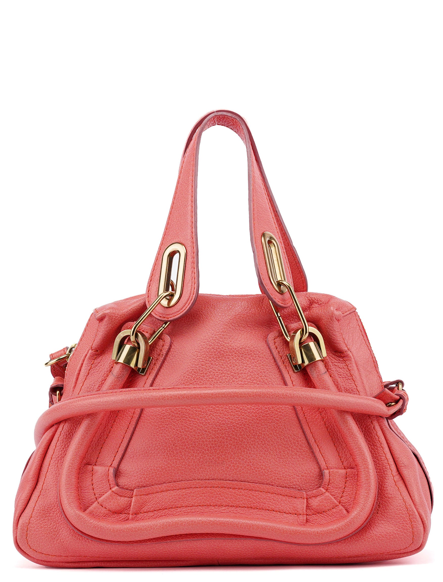 Pink Leather Paraty 2-Way Shoulder Bag