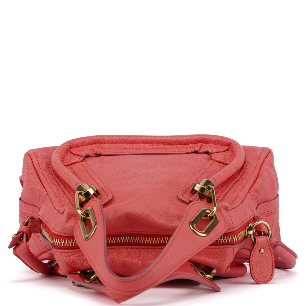 Pink Leather Paraty 2-Way Shoulder Bag