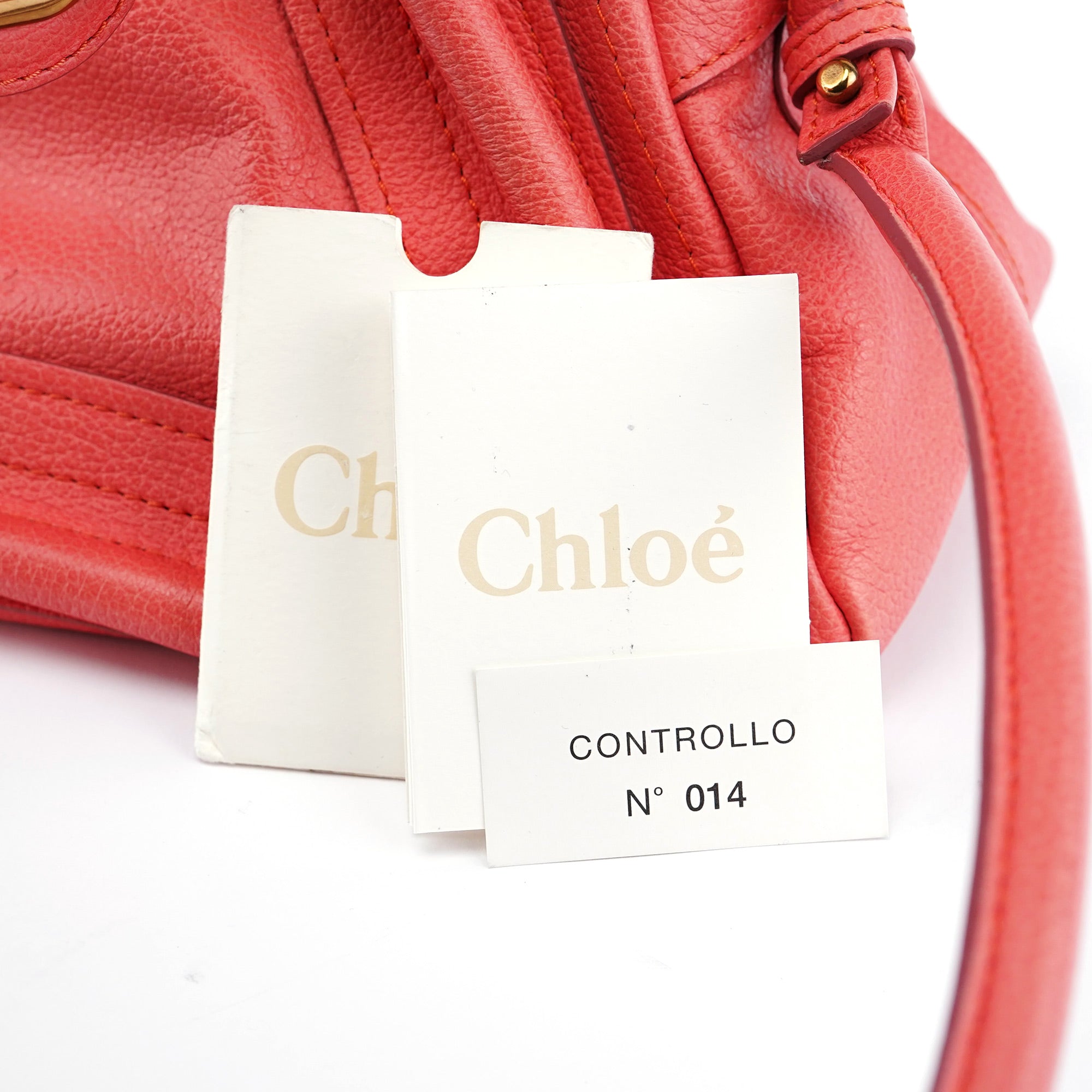 Pink Leather Paraty 2-Way Shoulder Bag
