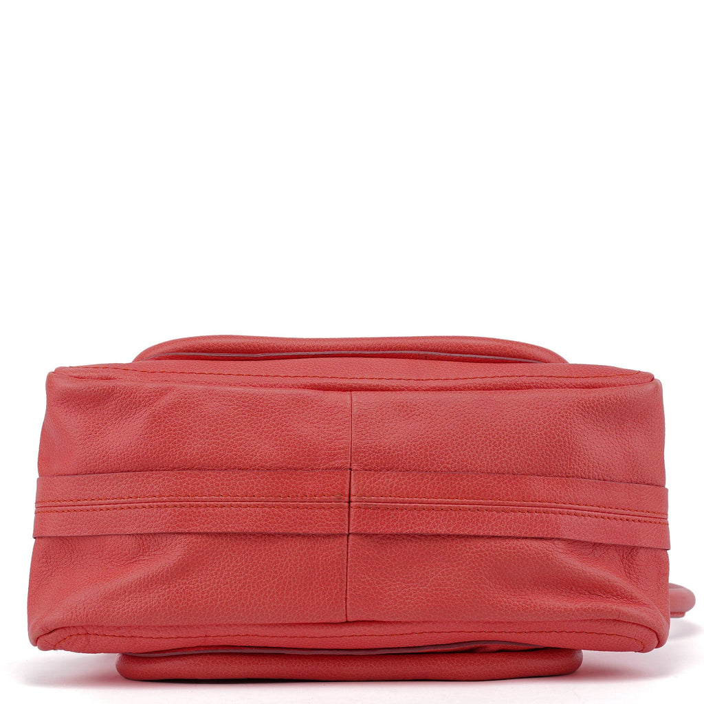 Pink Leather Paraty 2-Way Shoulder Bag