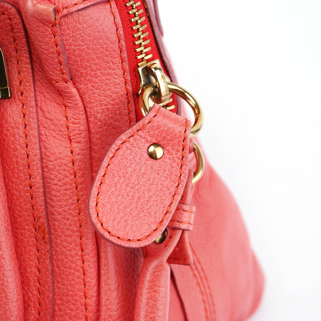 Pink Leather Paraty 2-Way Shoulder Bag