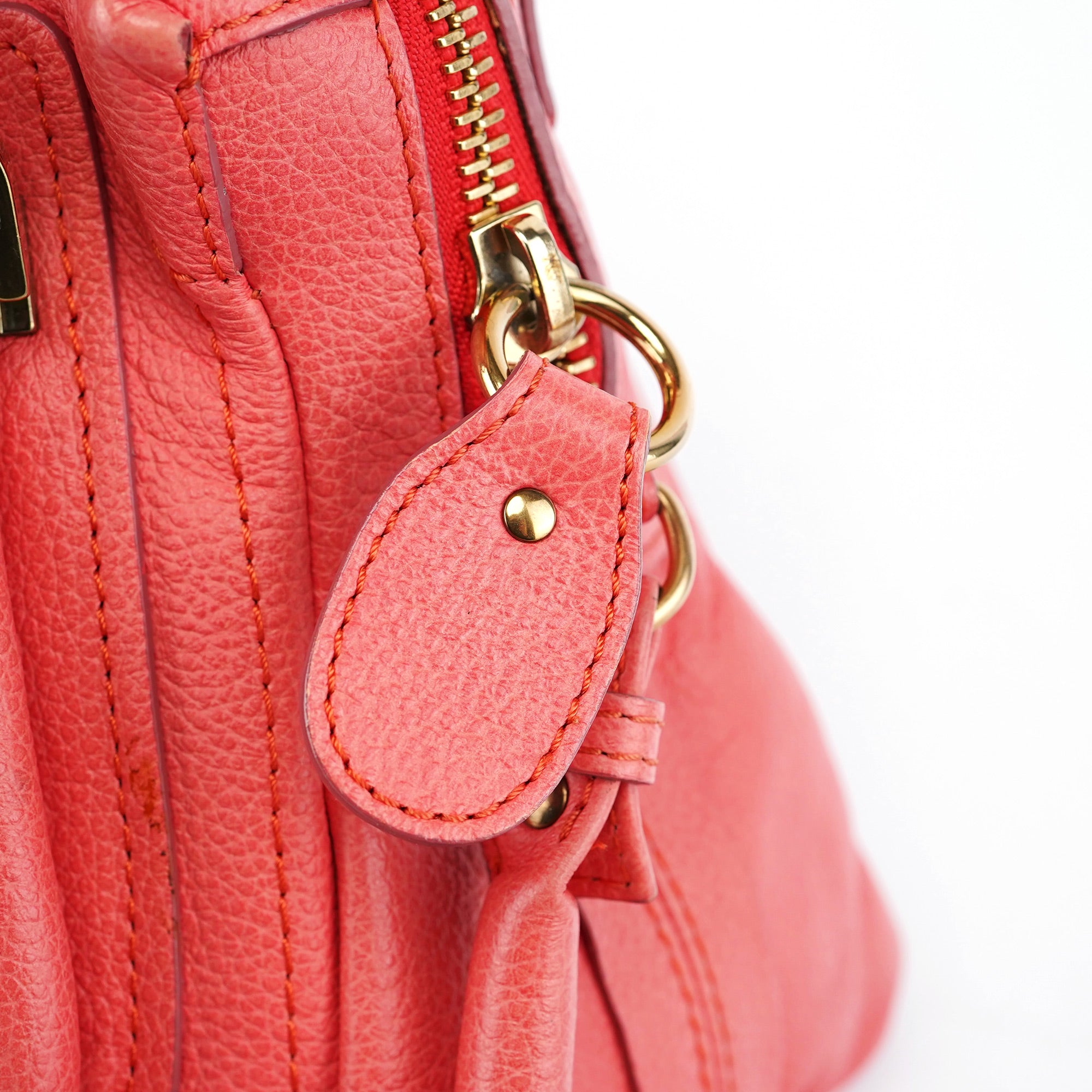 Pink Leather Paraty 2-Way Shoulder Bag