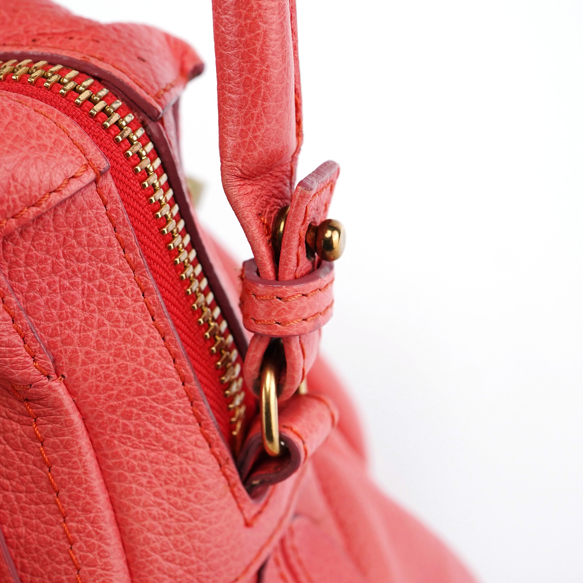 Pink Leather Paraty 2-Way Shoulder Bag