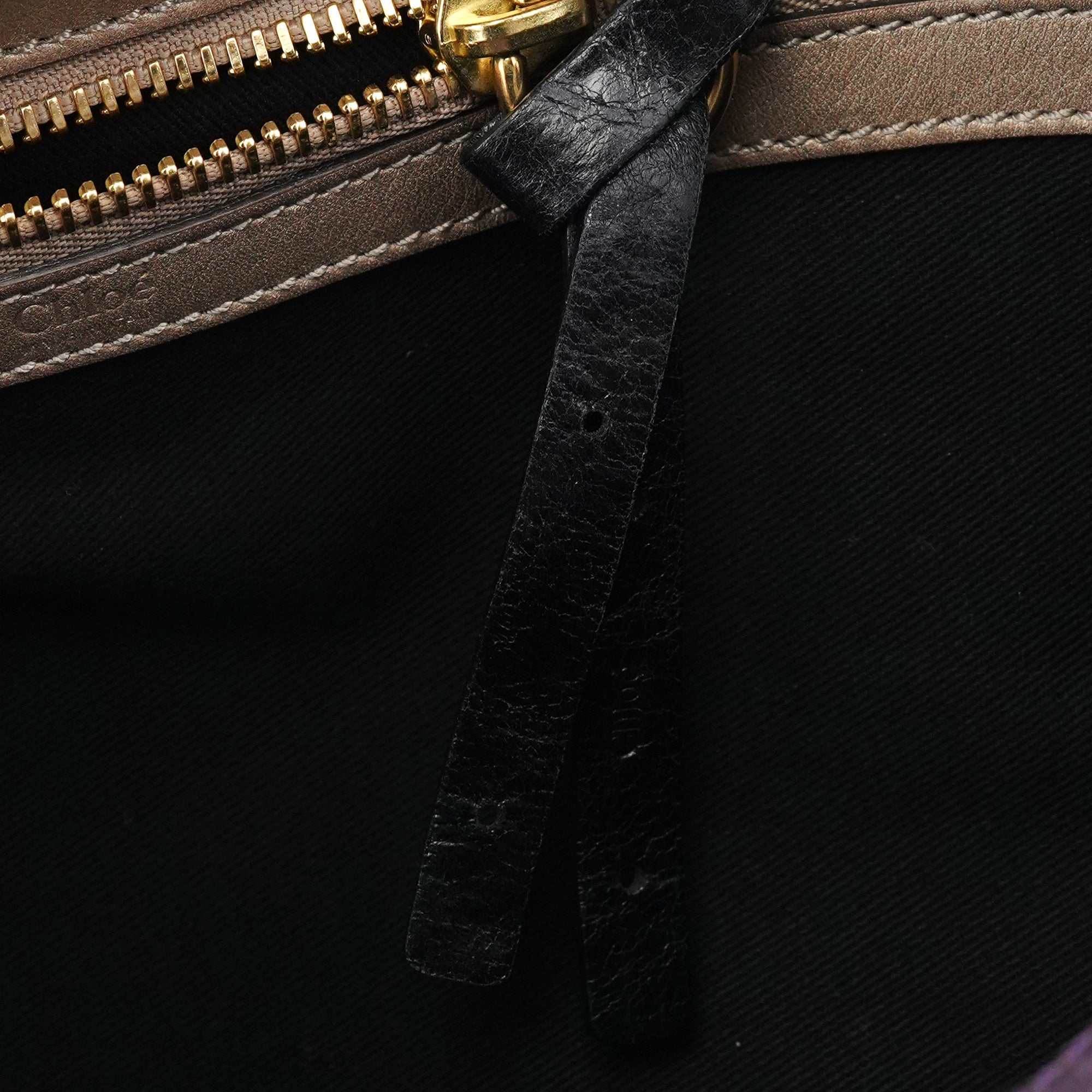 Purple Leather Bay Tote Bag