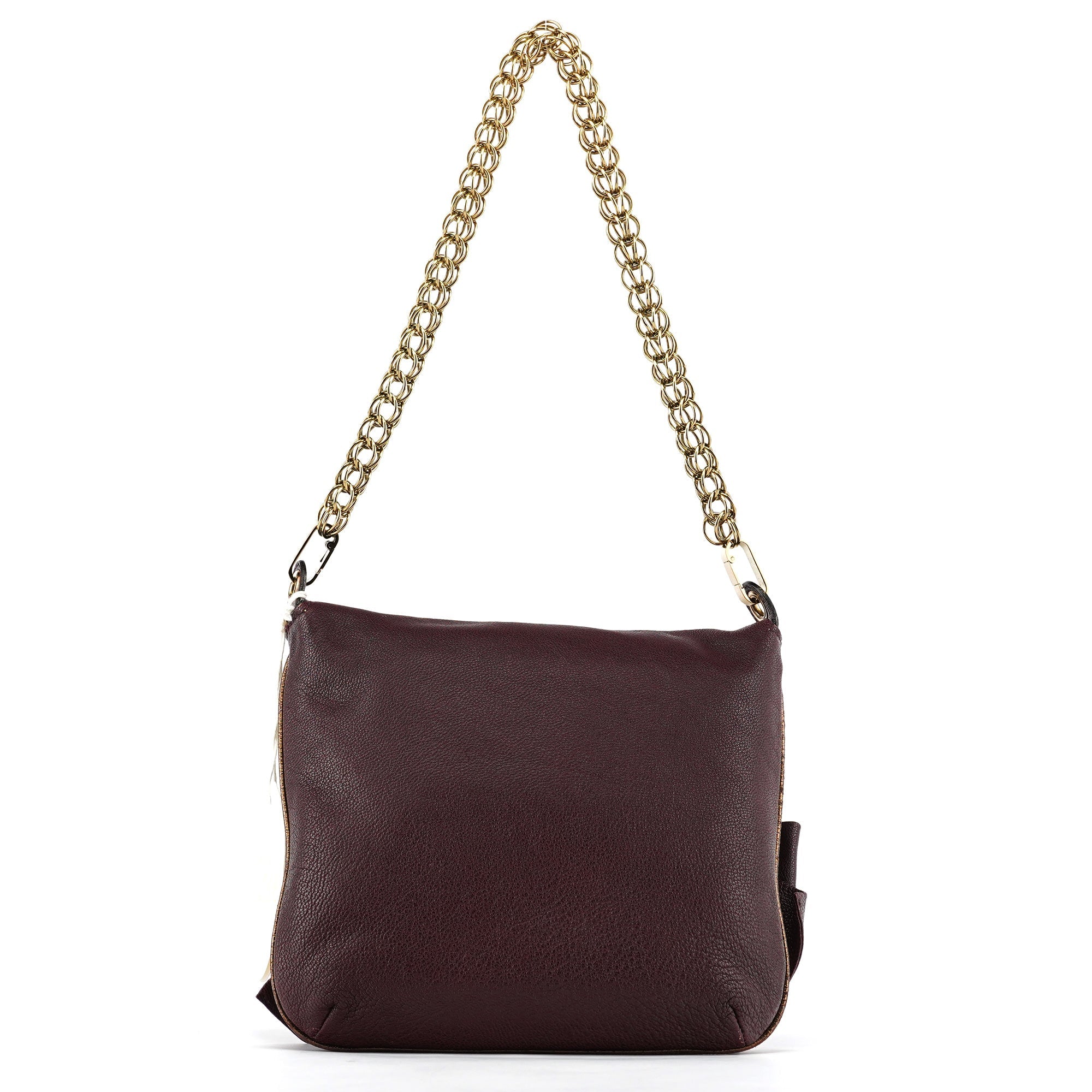 Purple Leather Bow Chain Shoulder Bag