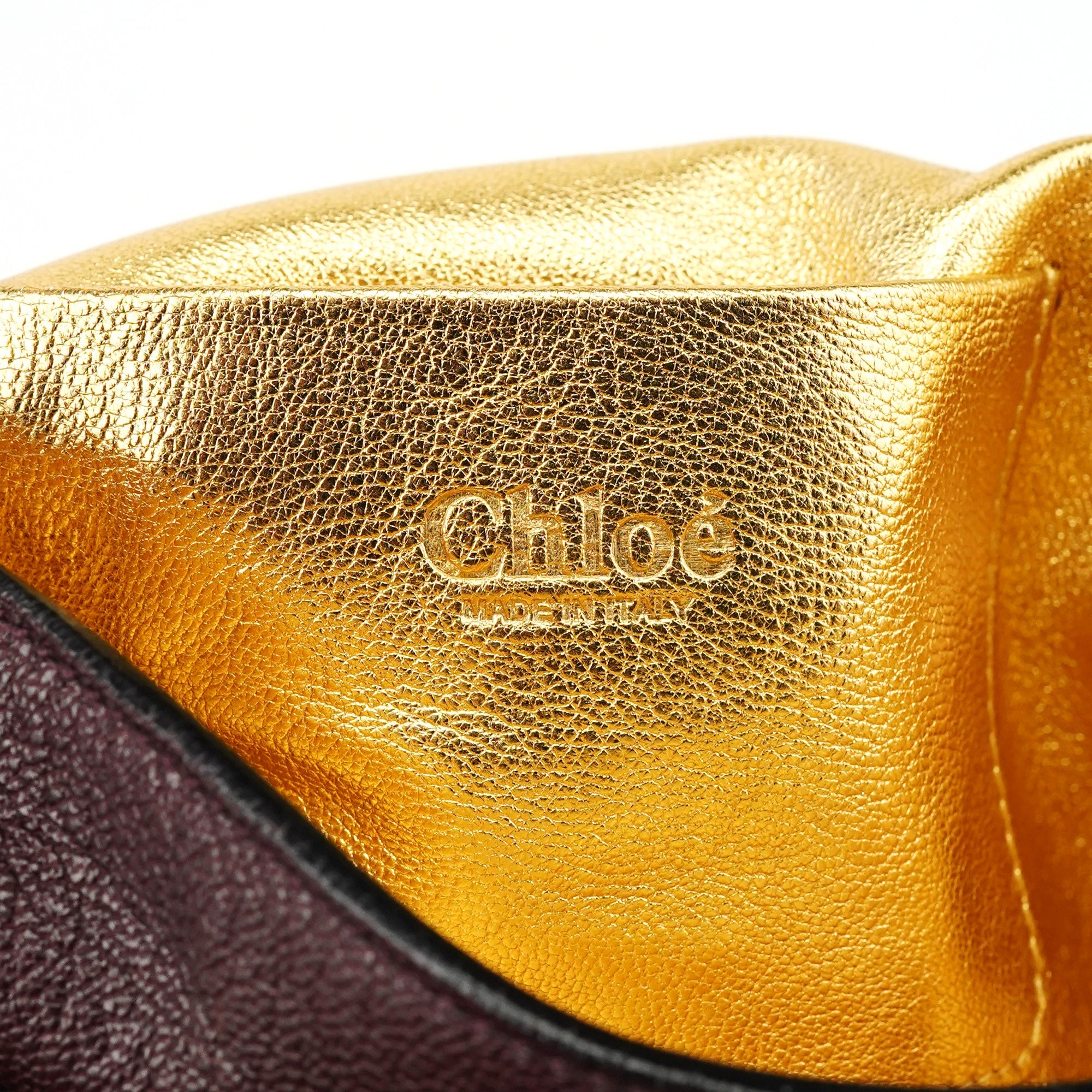 Purple Leather Bow Chain Shoulder Bag