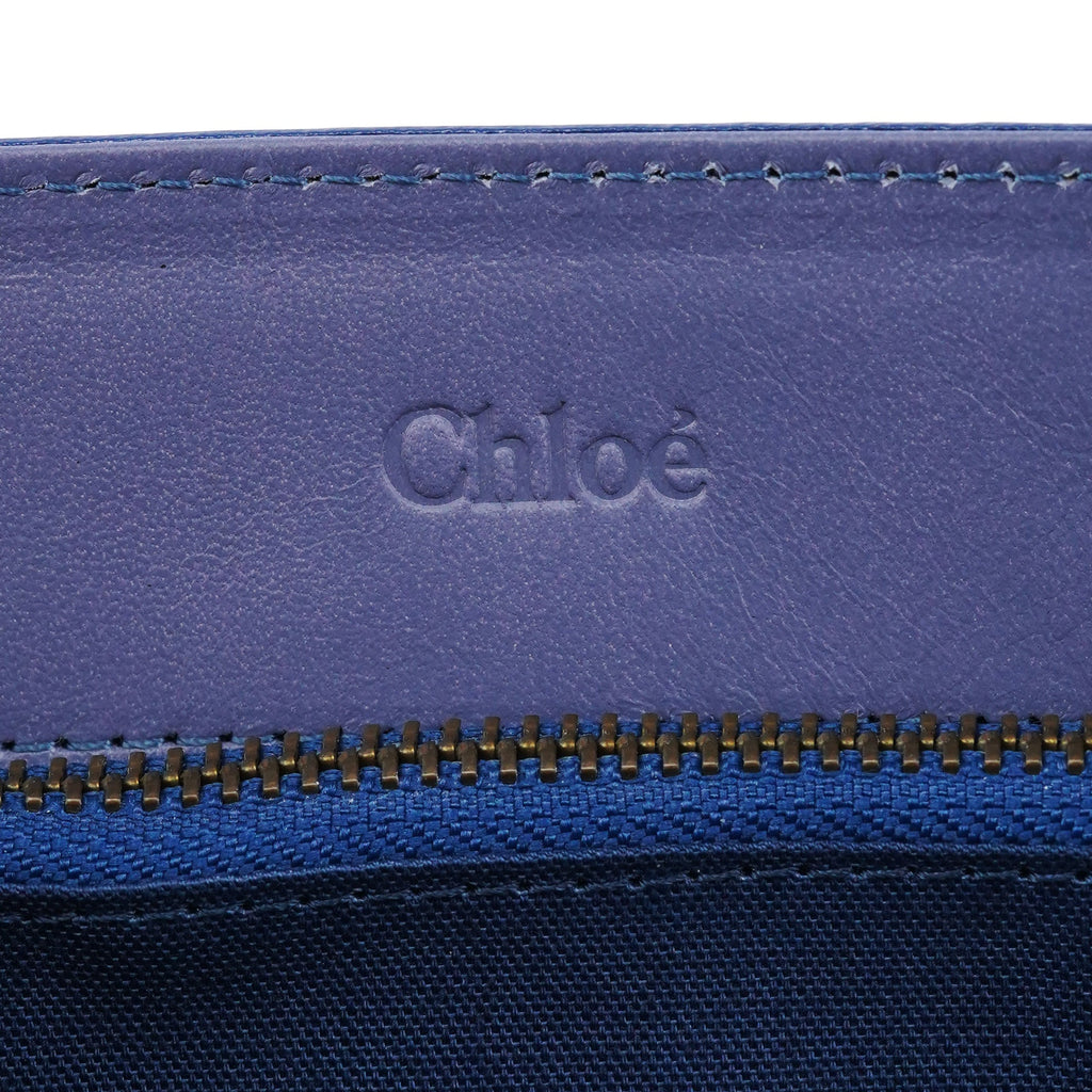 Purple Leather Flap Shoulder Bag