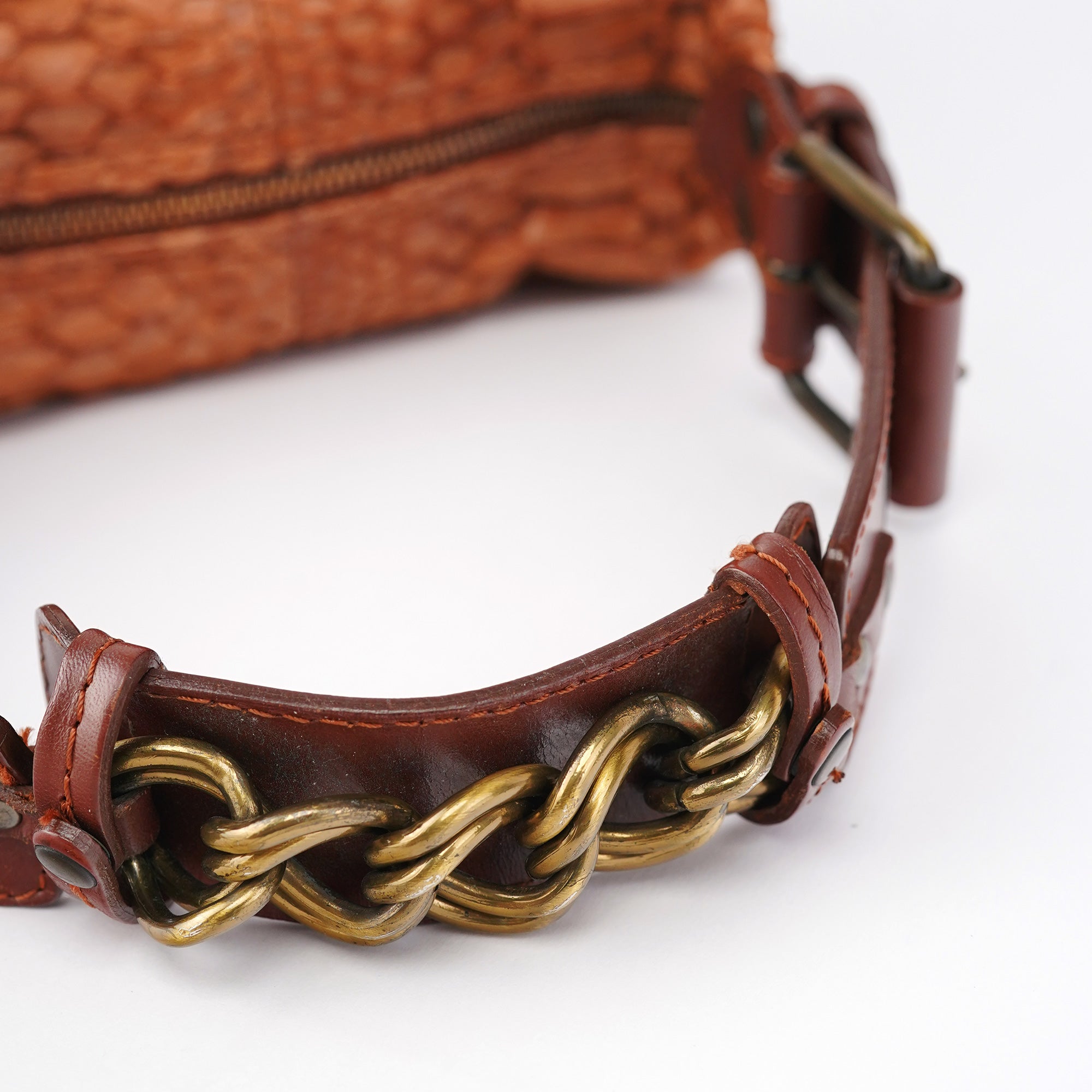 Python Leather Shoulder Bag