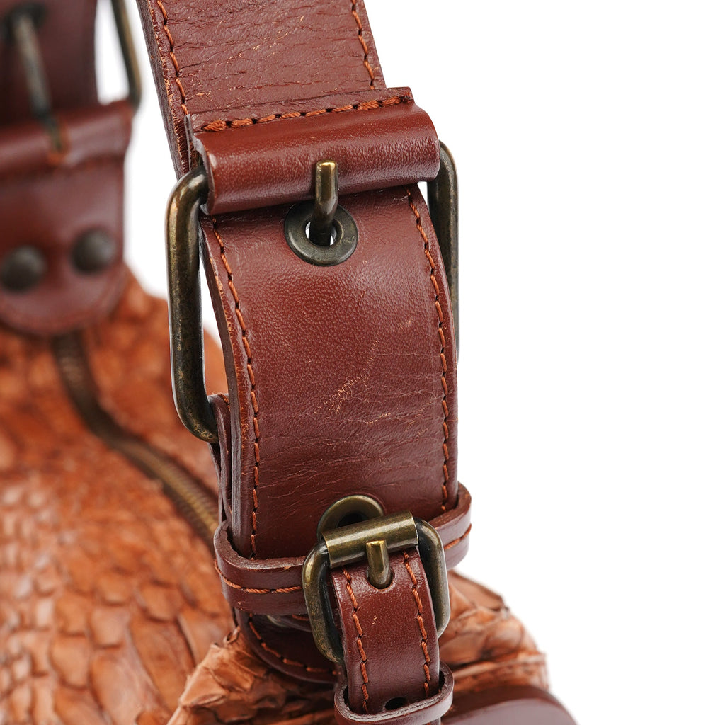 Python Leather Shoulder Bag