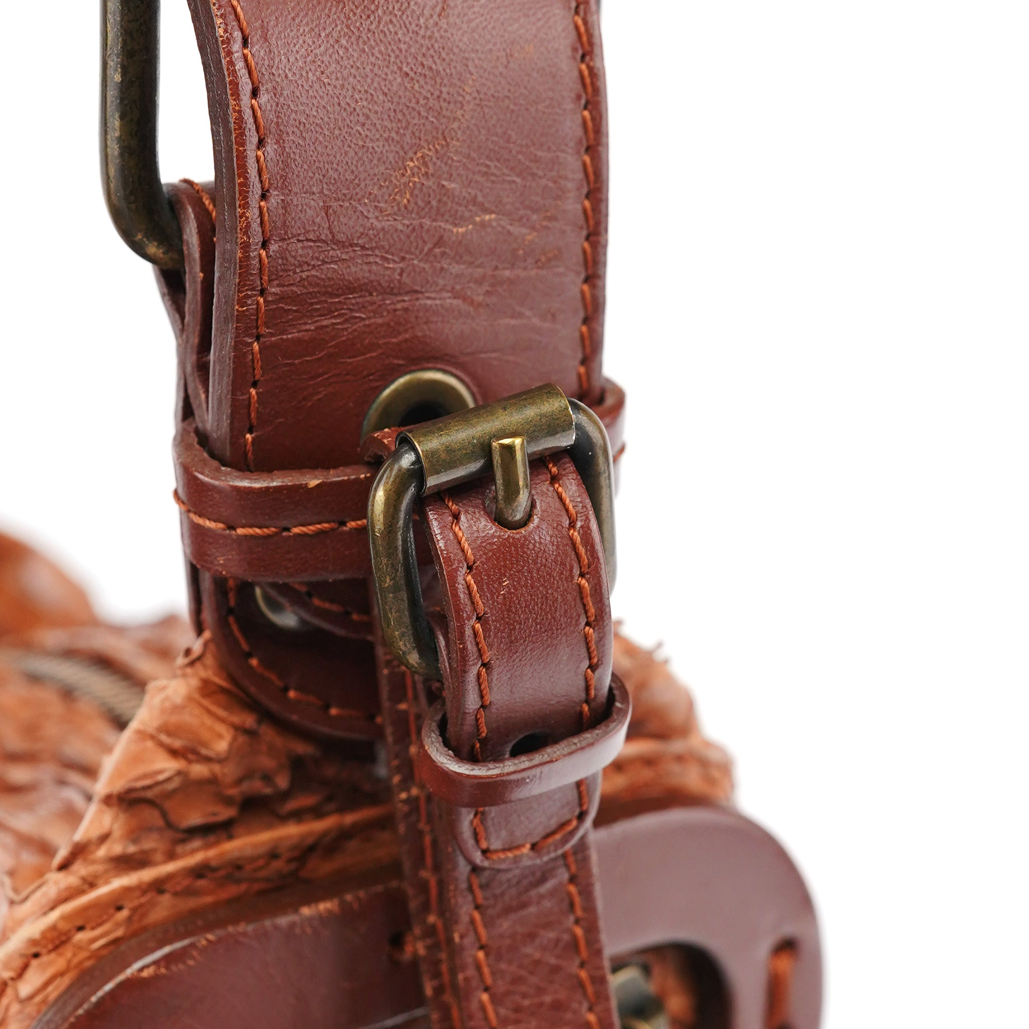 Python Leather Shoulder Bag