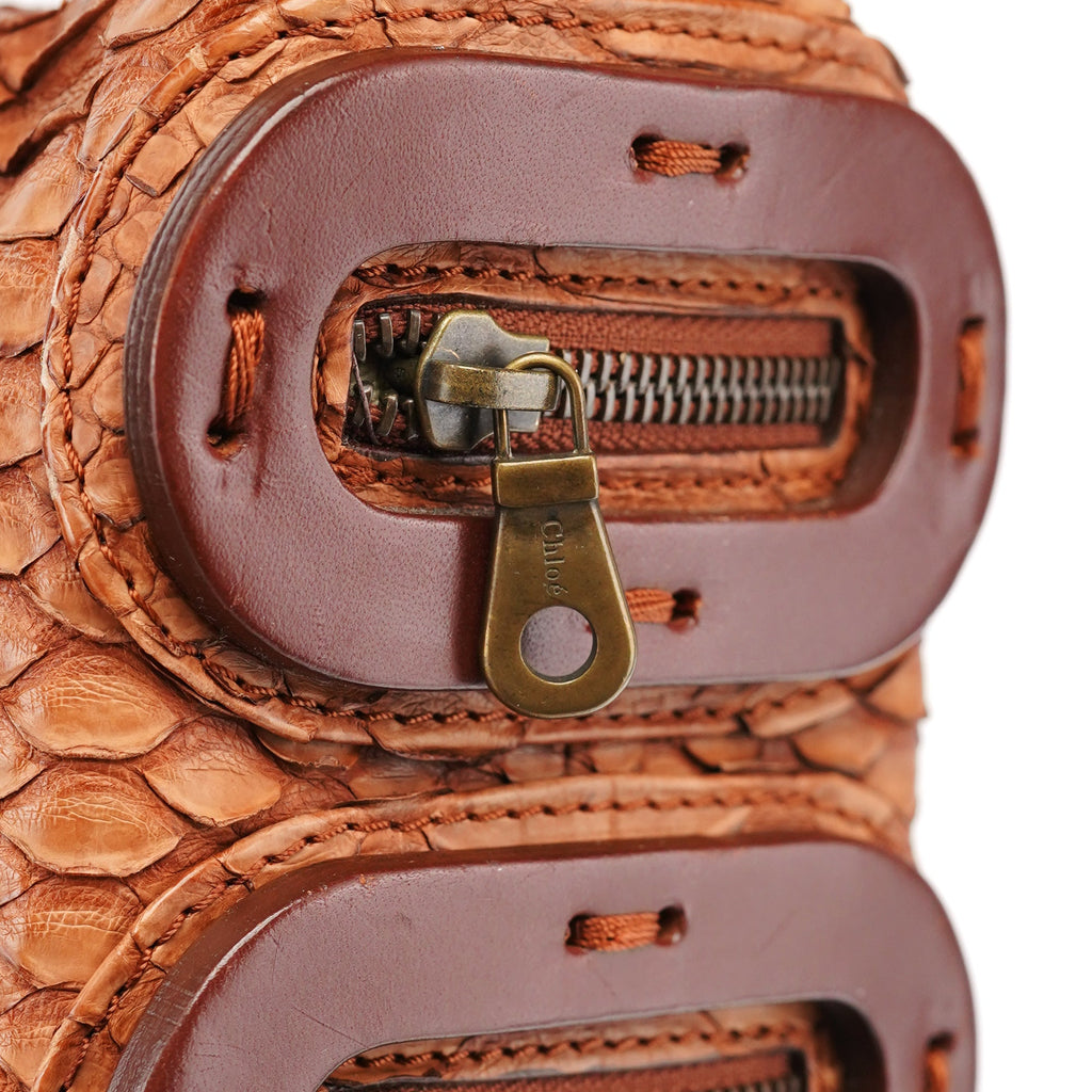 Python Leather Shoulder Bag