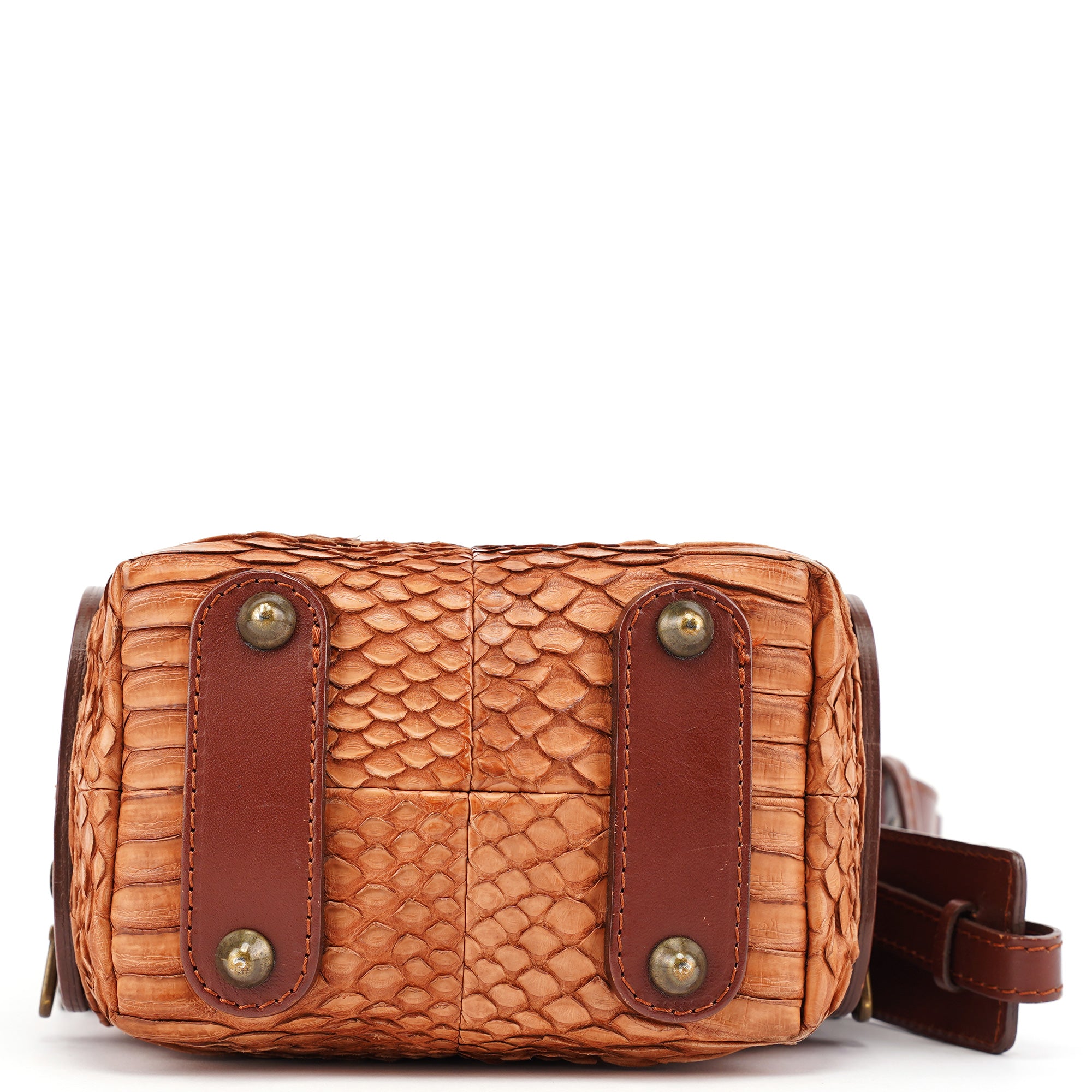 Python Leather Shoulder Bag