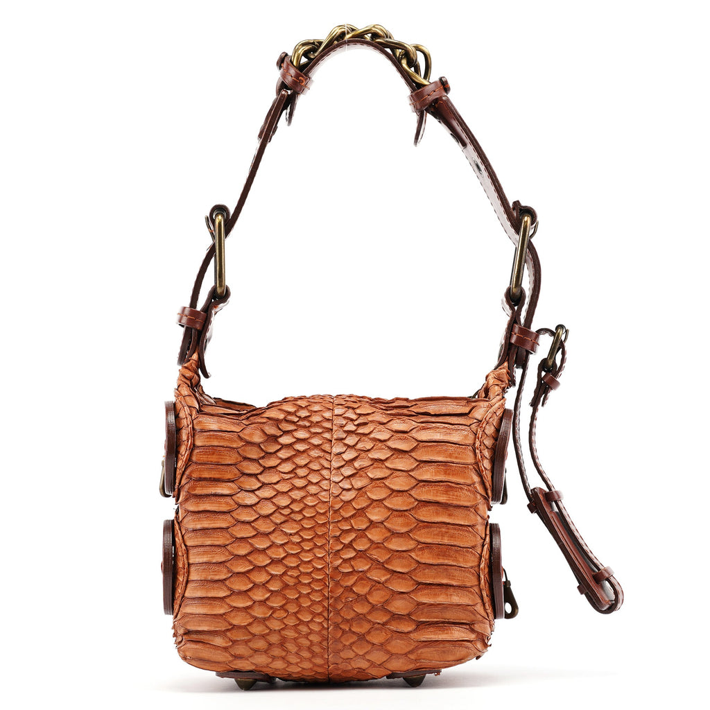Python Leather Shoulder Bag