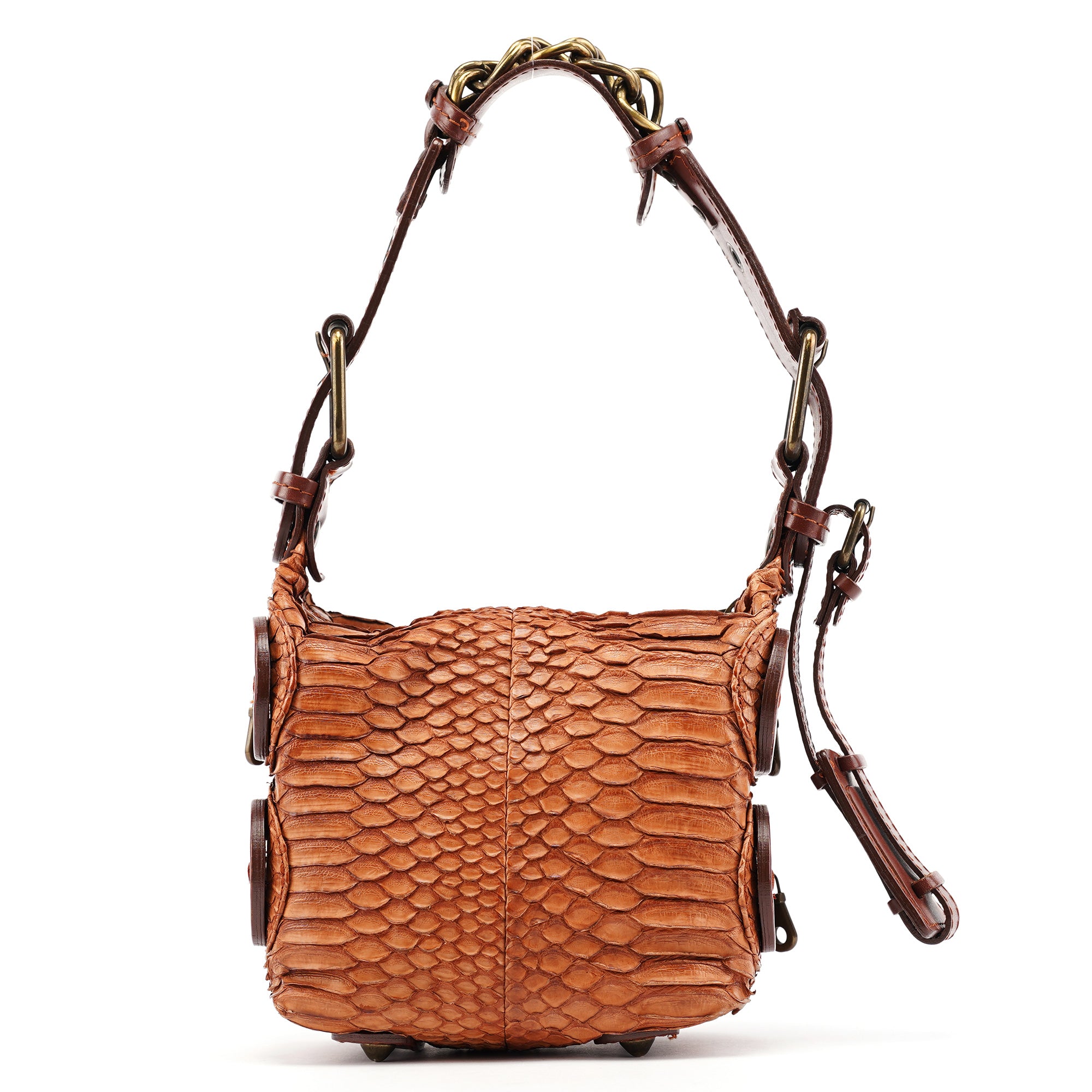 Python Leather Shoulder Bag