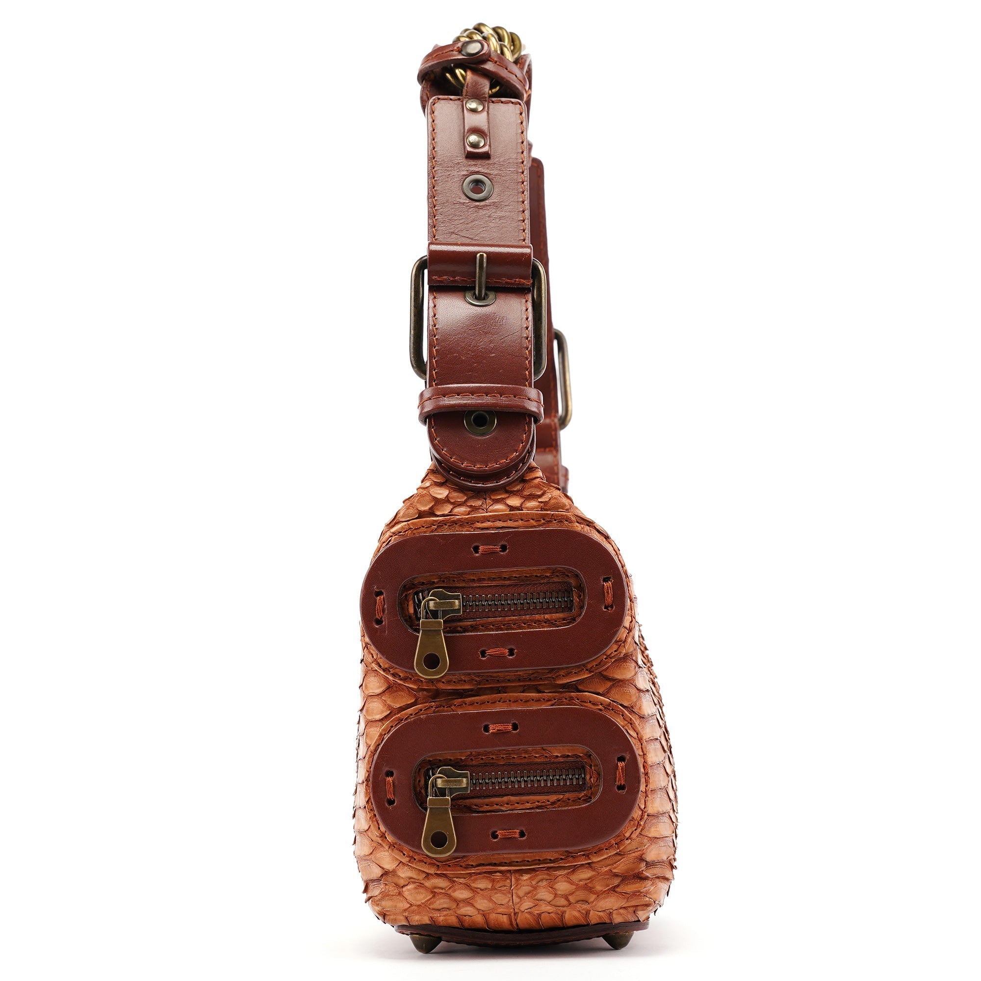 Python Leather Shoulder Bag