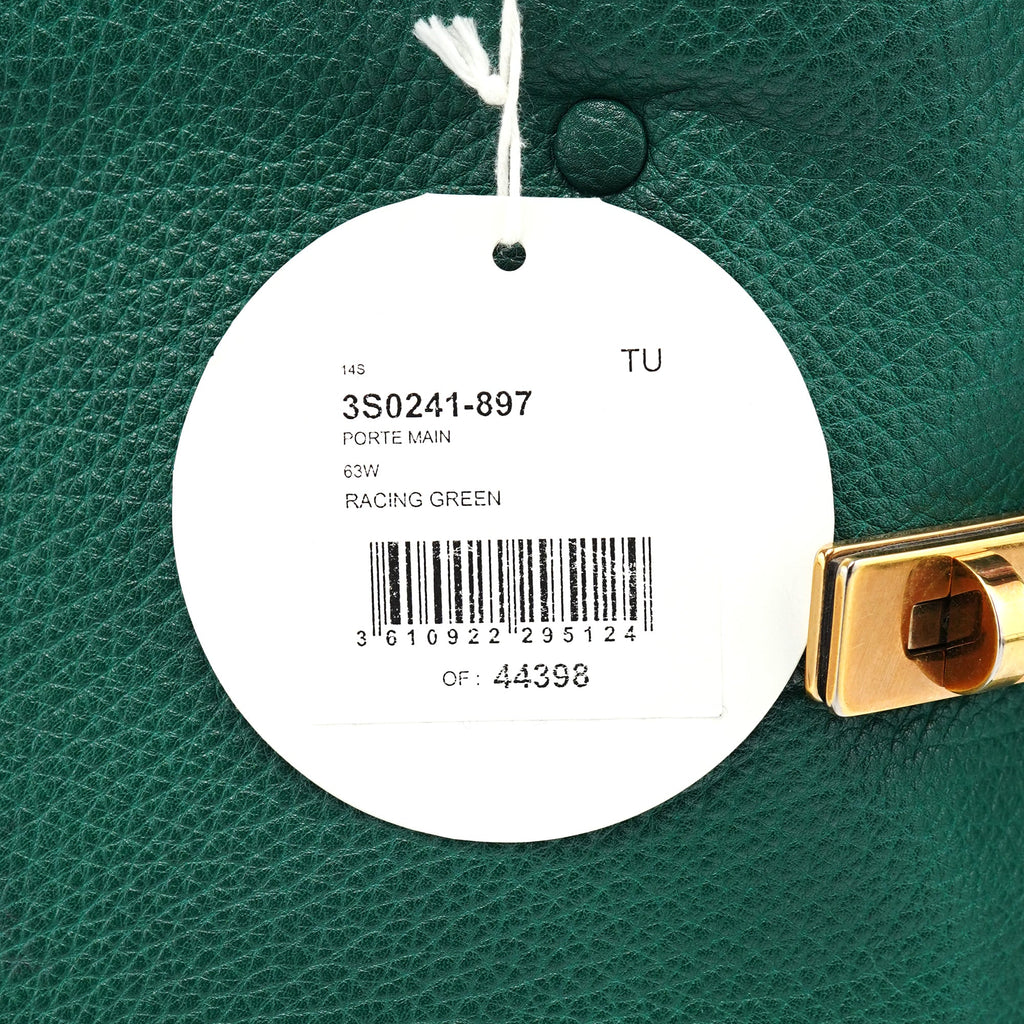 Racing Green Leather Tote Bag