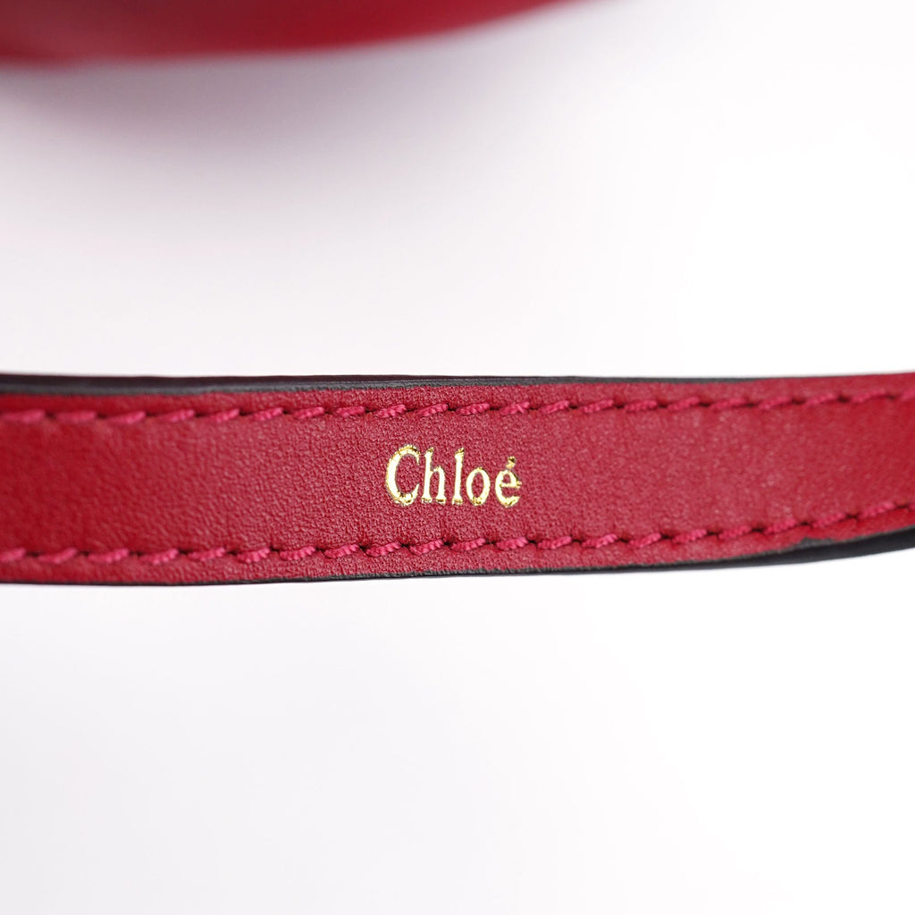 Red Calfskin Knot 2-Way Tote Bag