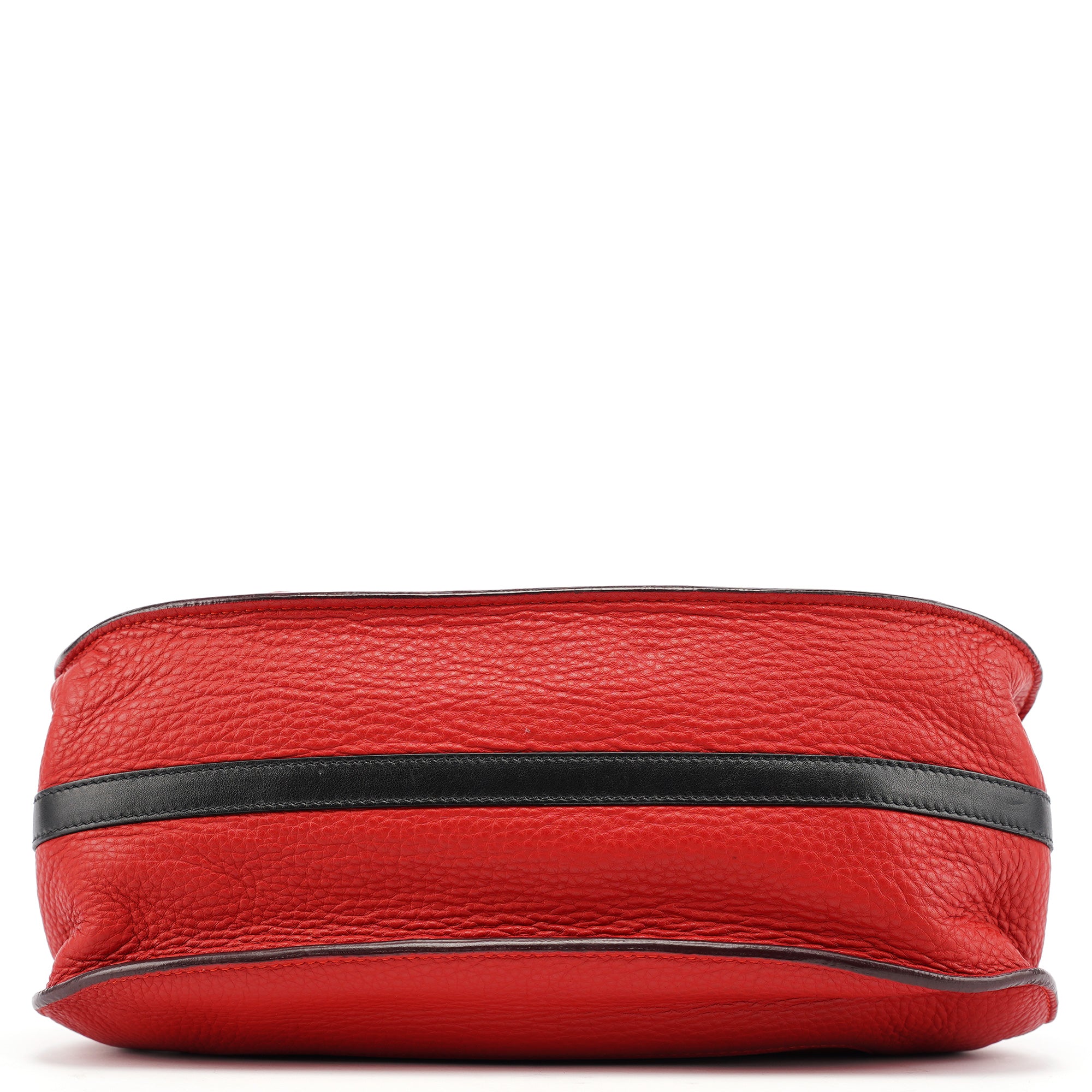 Red Leather 2-Way Tote Bag