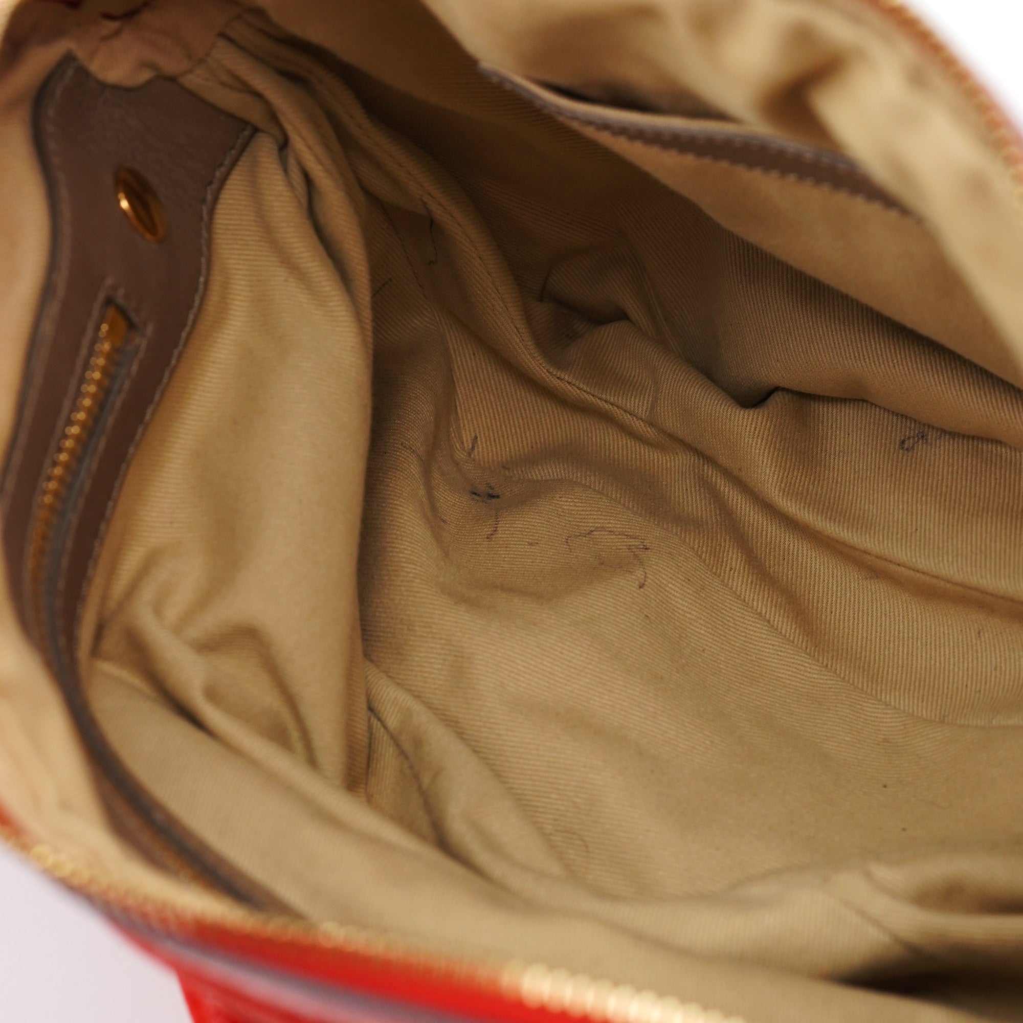 Red Leather Bay Tote Bag
