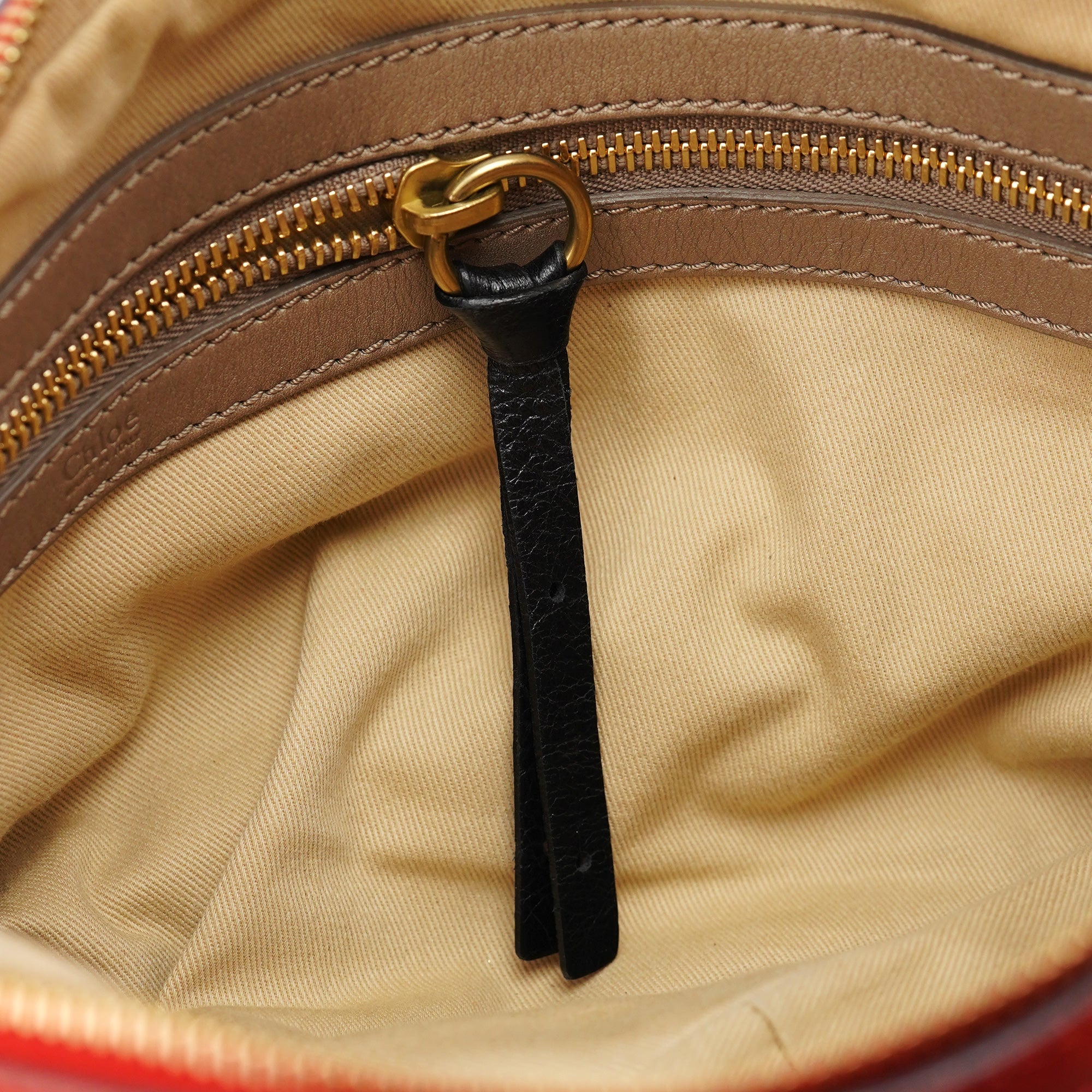 Red Leather Bay Tote Bag