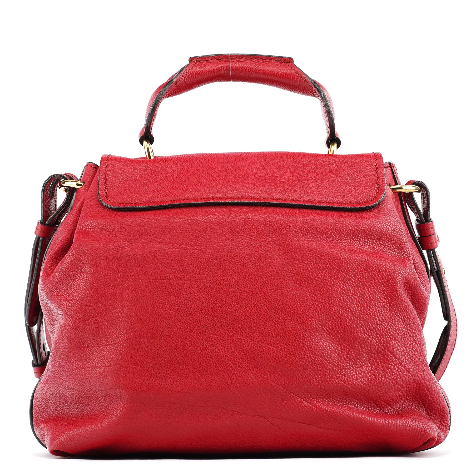Red Leather Elsie 2-Way Shoulder Bag