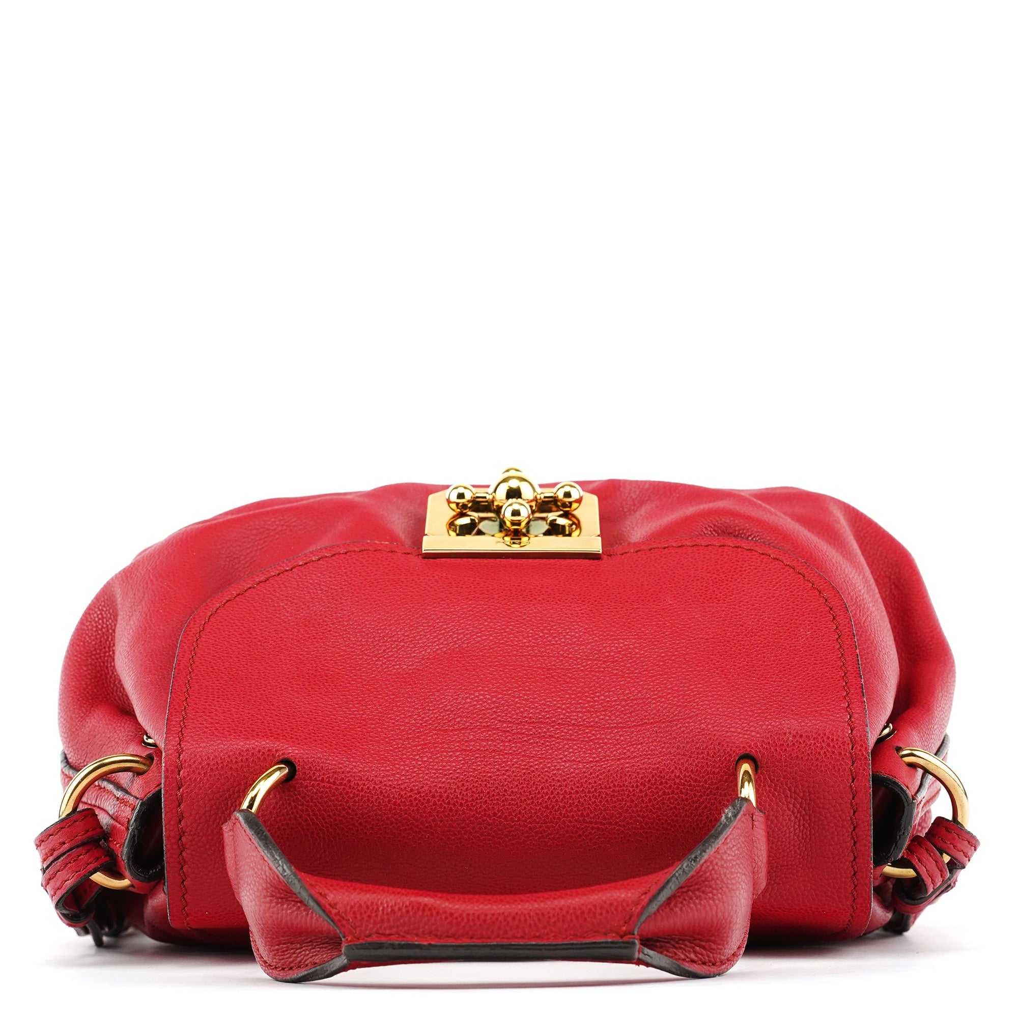 Red Leather Elsie 2-Way Shoulder Bag
