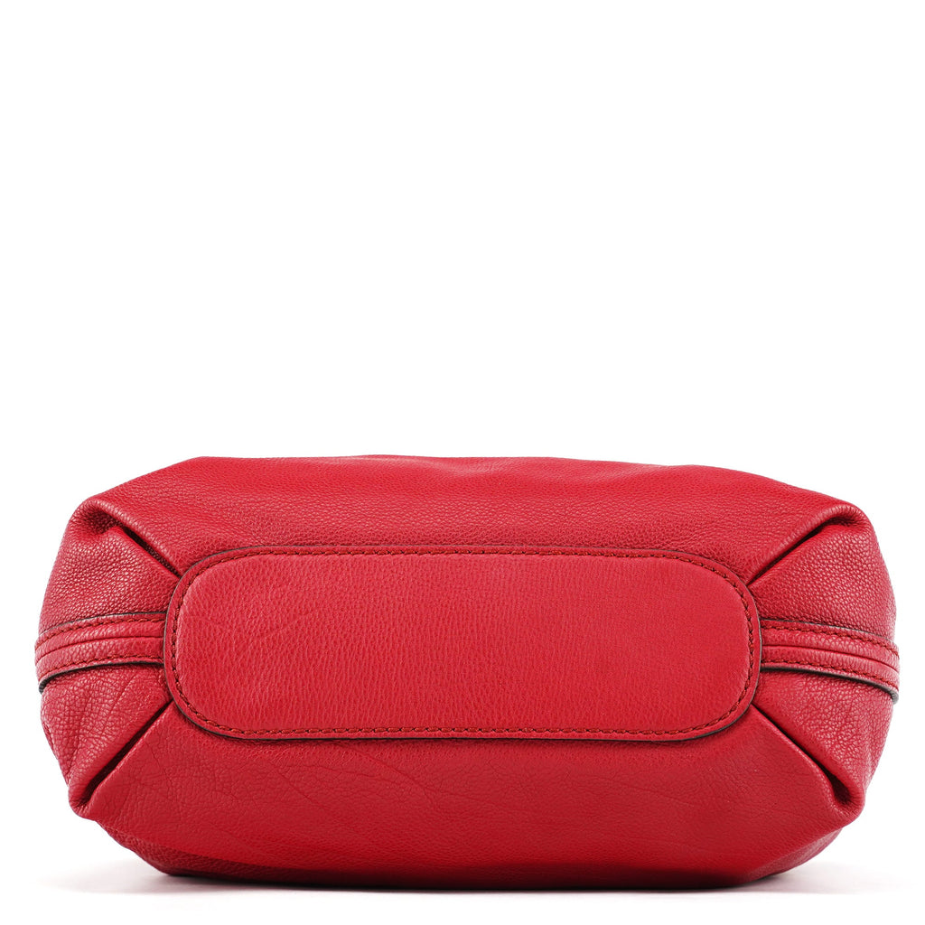 Red Leather Elsie 2-Way Shoulder Bag