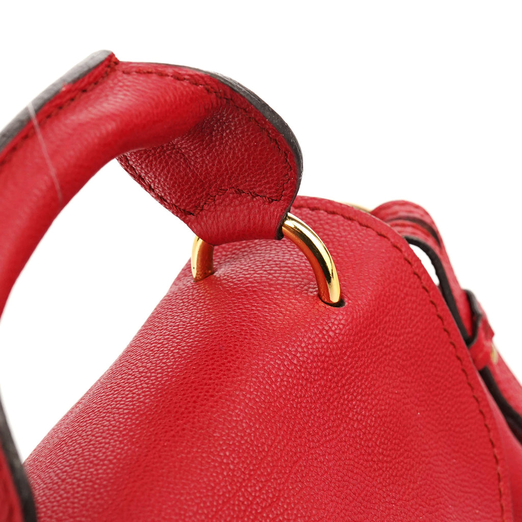 Red Leather Elsie 2-Way Shoulder Bag