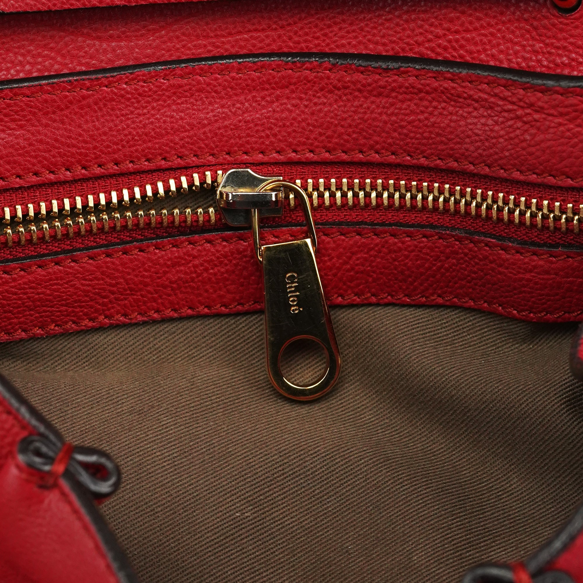 Red Leather Elsie 2-Way Shoulder Bag