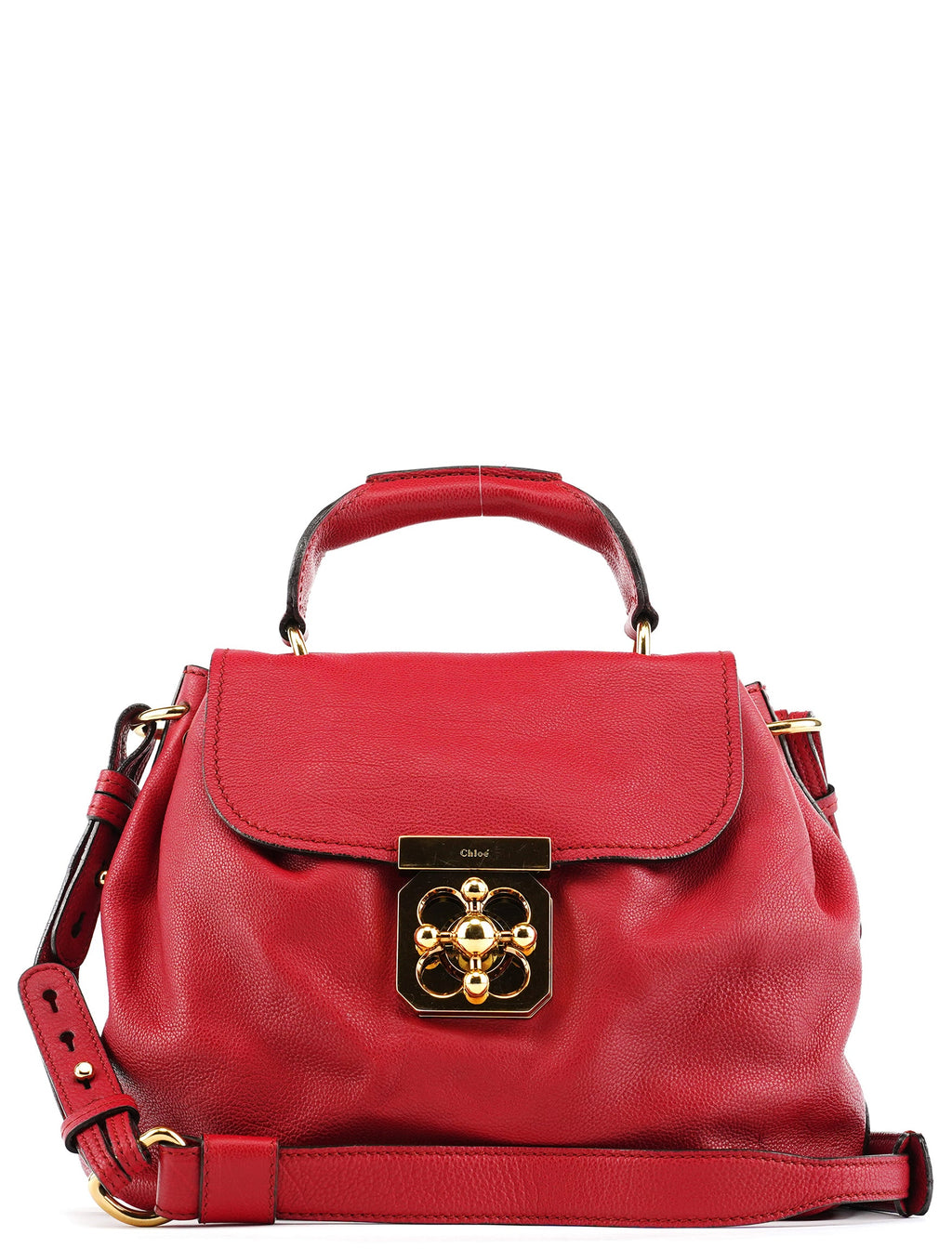 Red Leather Elsie 2-Way Shoulder Bag