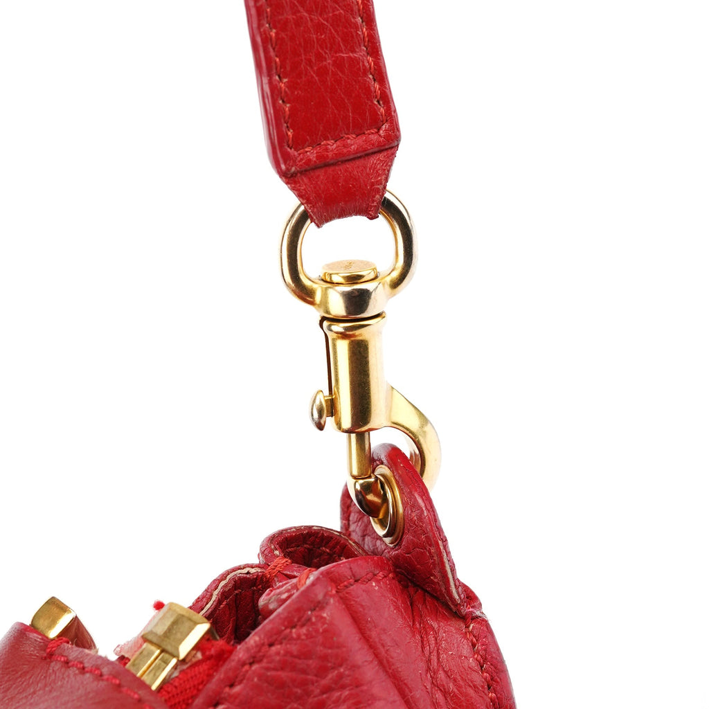Red Leather Marcie 2-Way Shoulder Bag