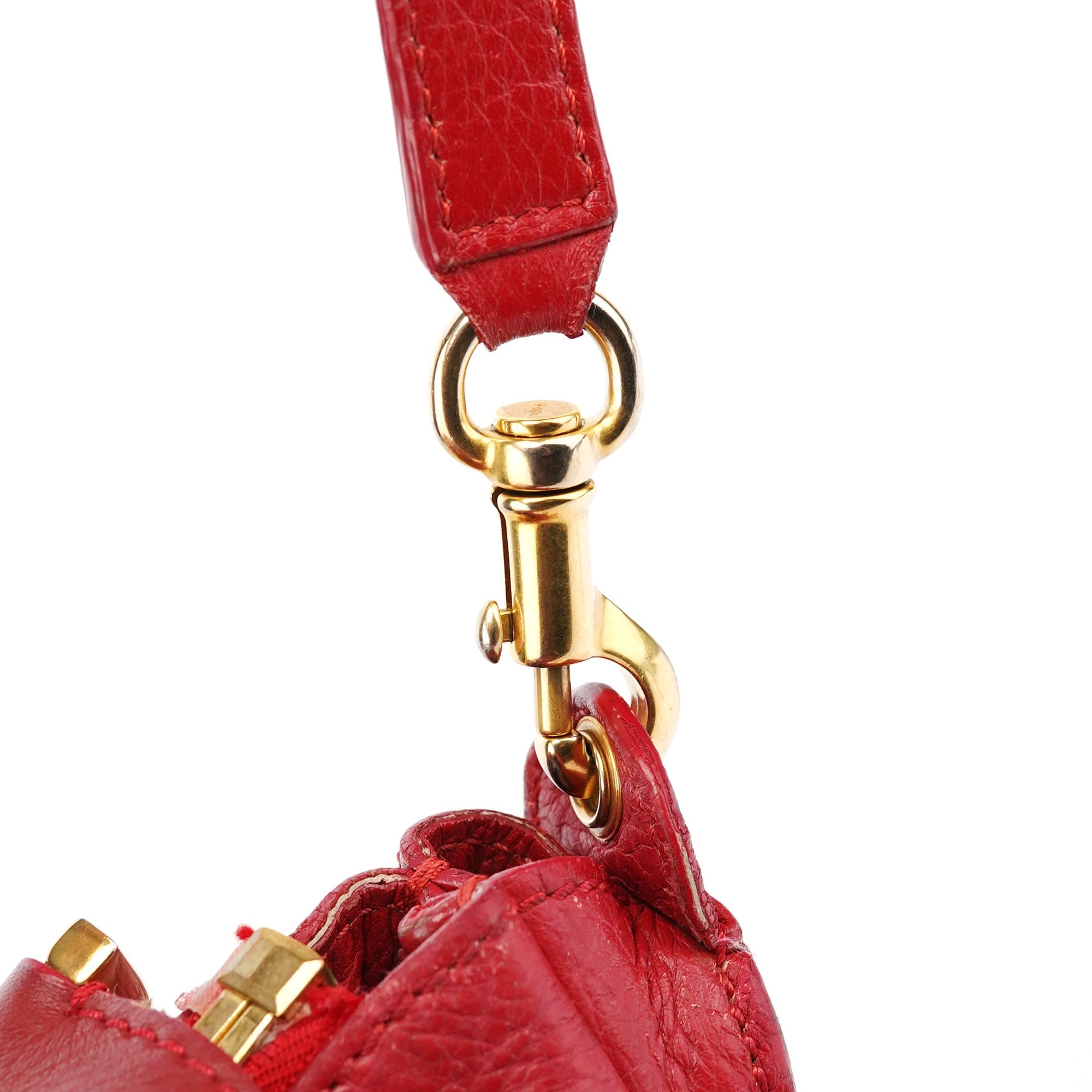 Red Leather Marcie 2-Way Shoulder Bag