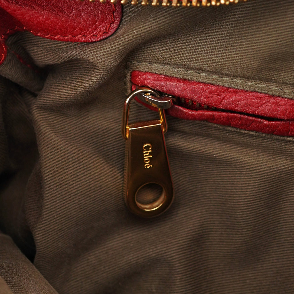 Red Leather Marcie 2-Way Shoulder Bag