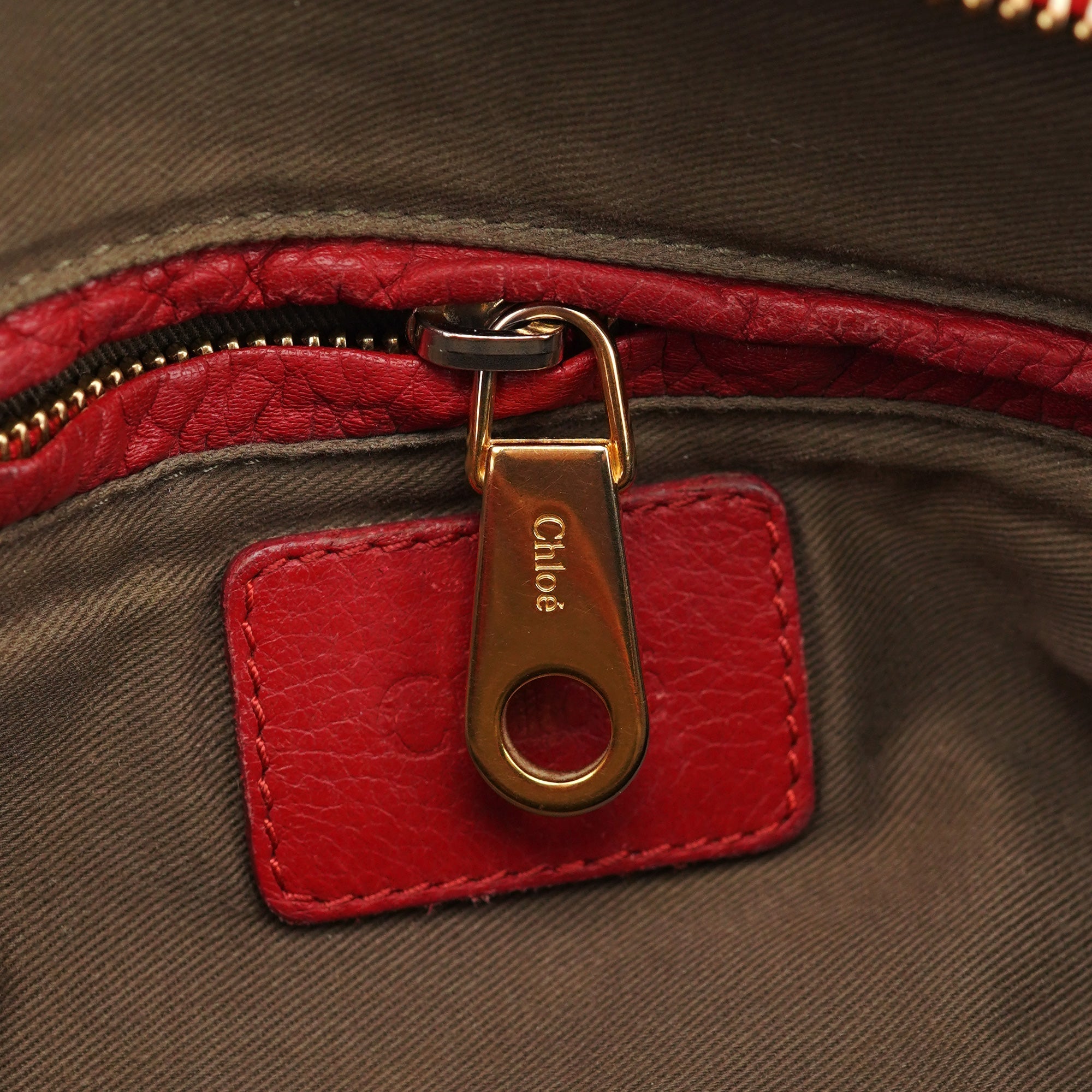 Red Leather Marcie 2-Way Shoulder Bag