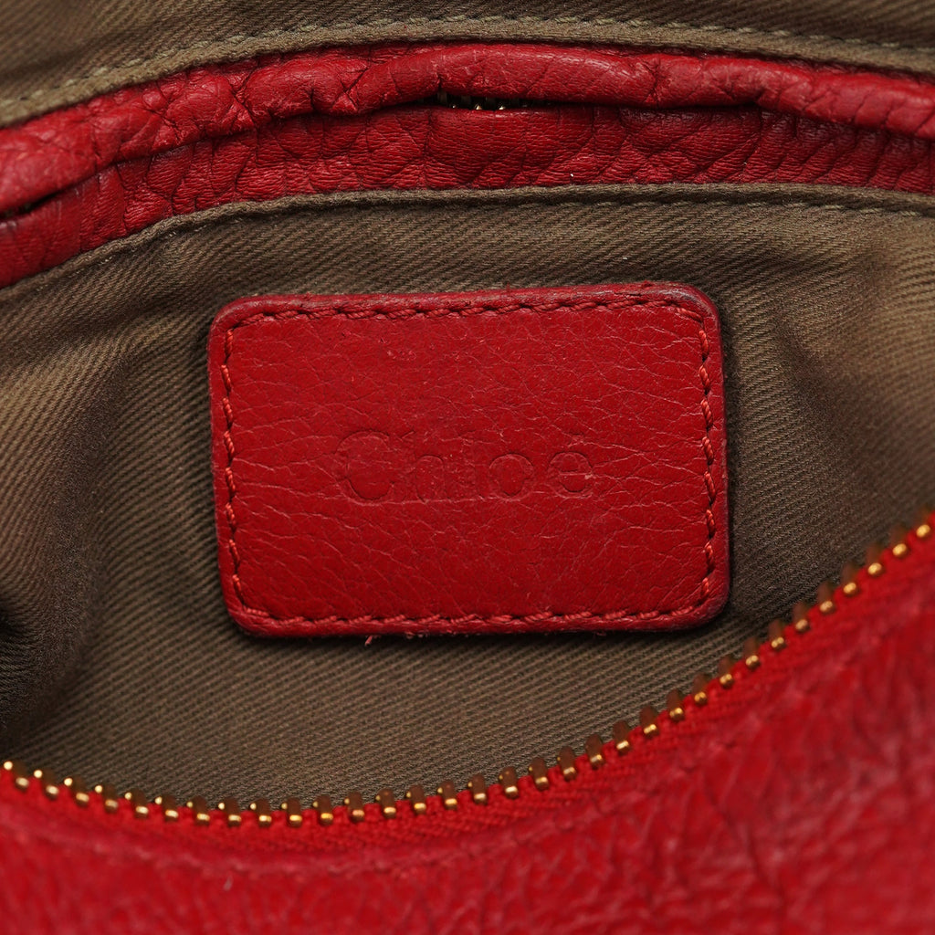 Red Leather Marcie 2-Way Shoulder Bag