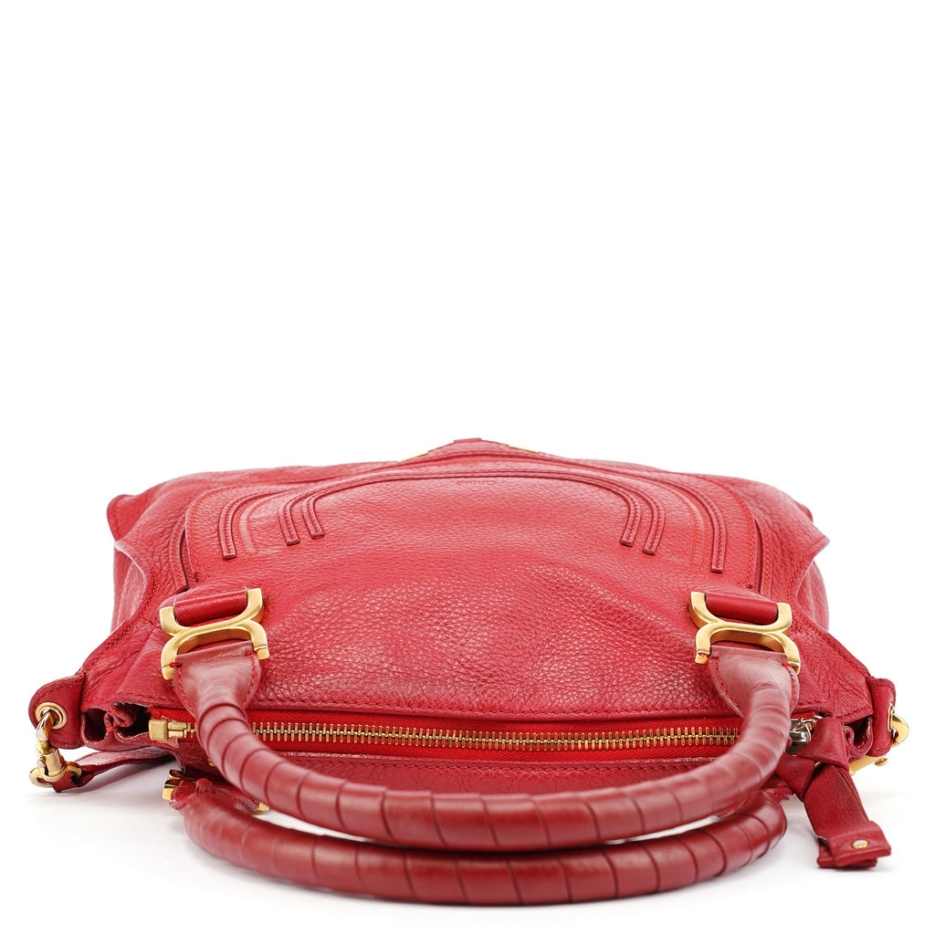 Red Leather Marcie 2-Way Shoulder Bag