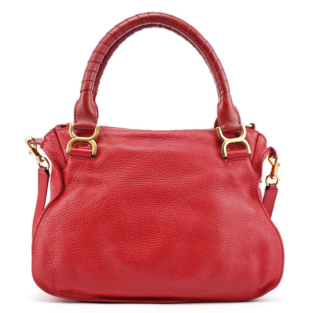 Red Leather Marcie 2-Way Shoulder Bag