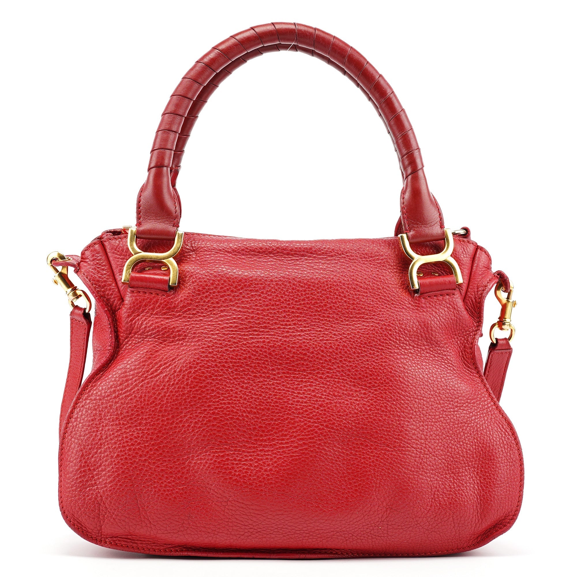 Red Leather Marcie 2-Way Shoulder Bag