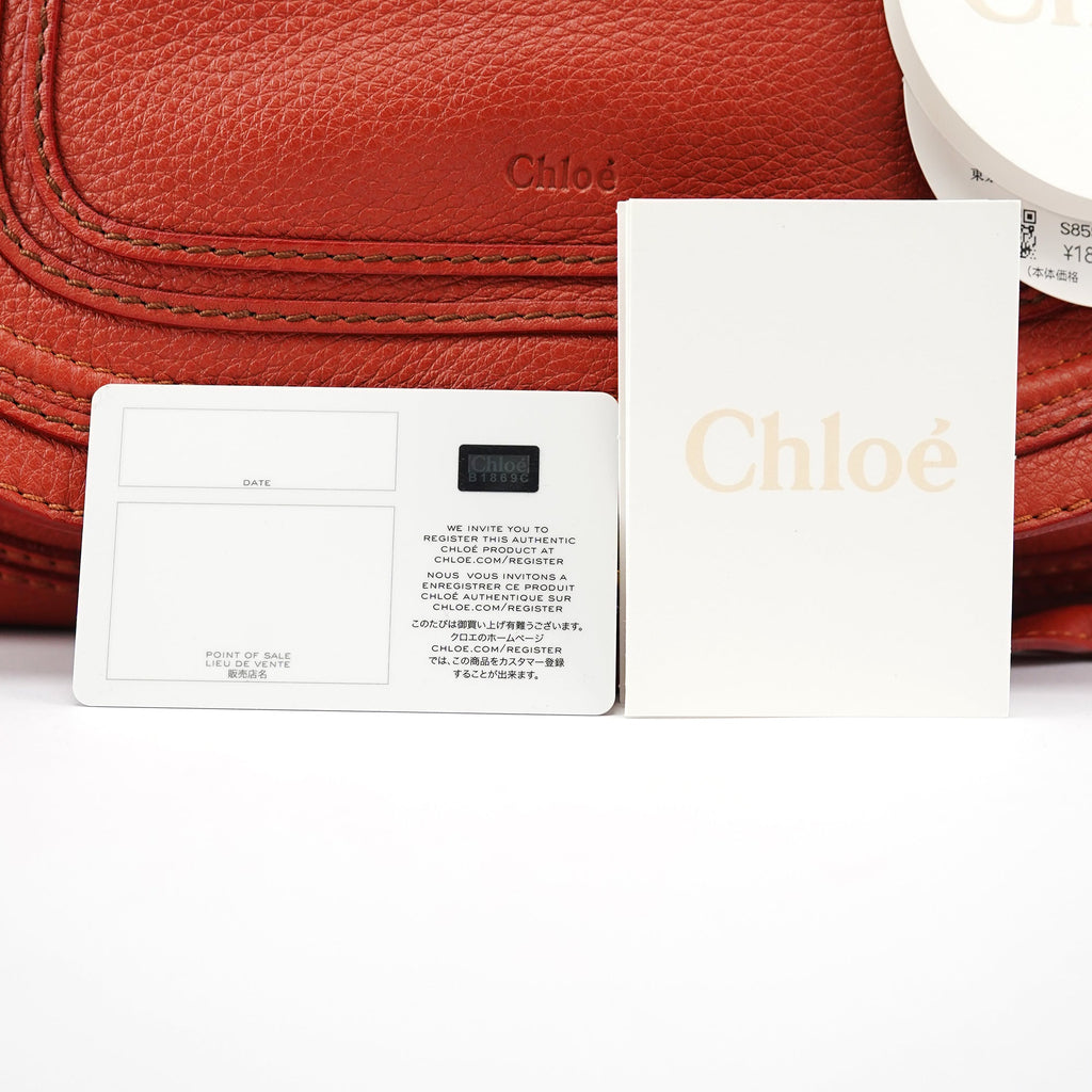 Red Leather Marcie Shoulder Bag