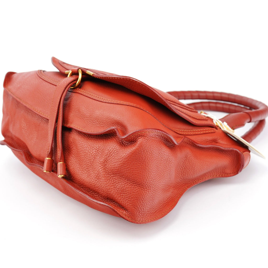Red Leather Marcie Shoulder Bag