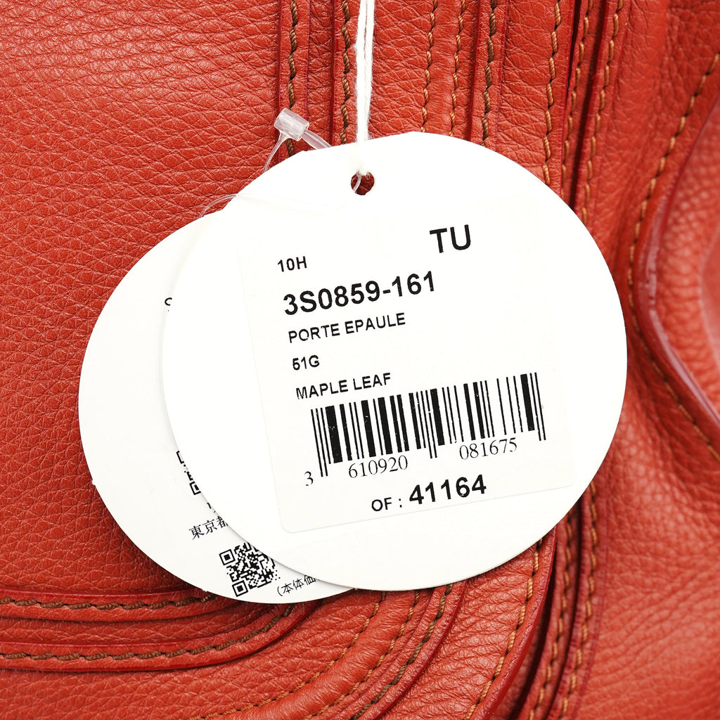 Red Leather Marcie Shoulder Bag