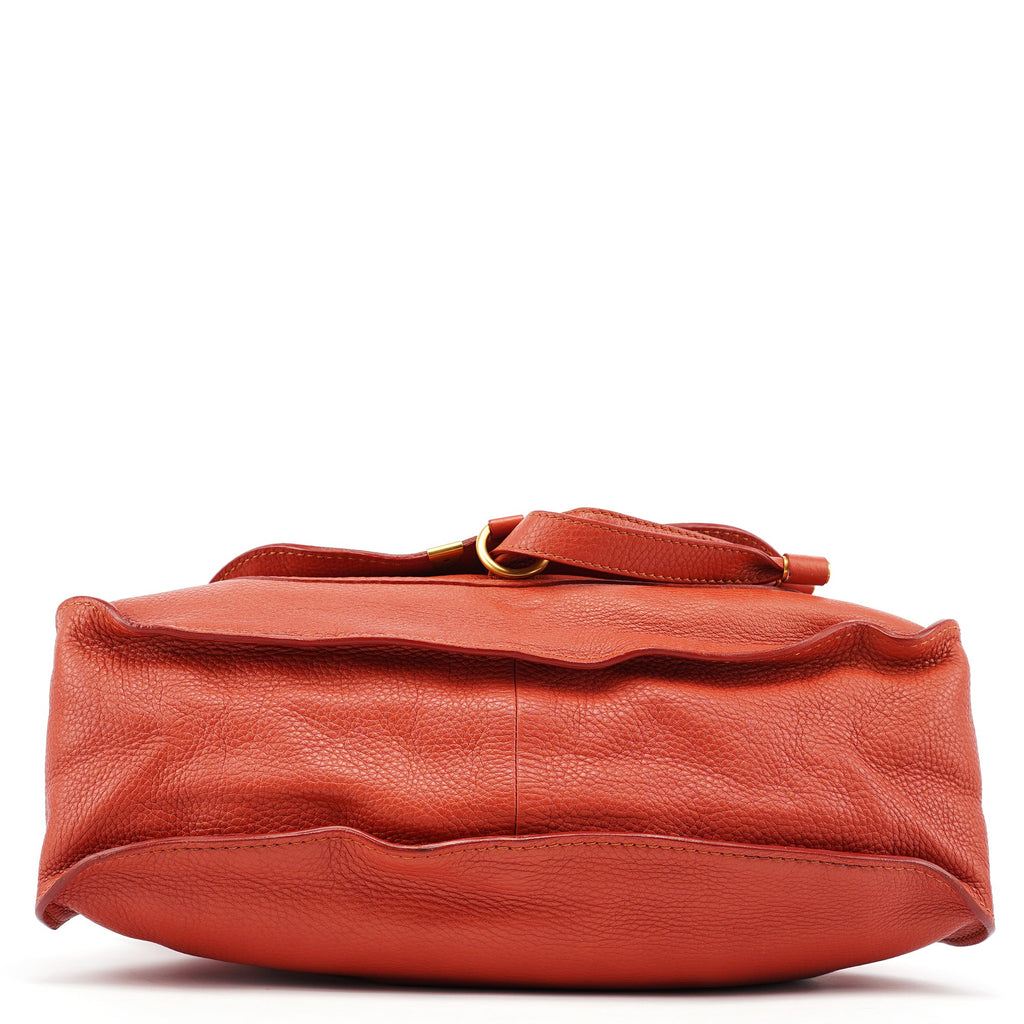 Red Leather Marcie Shoulder Bag