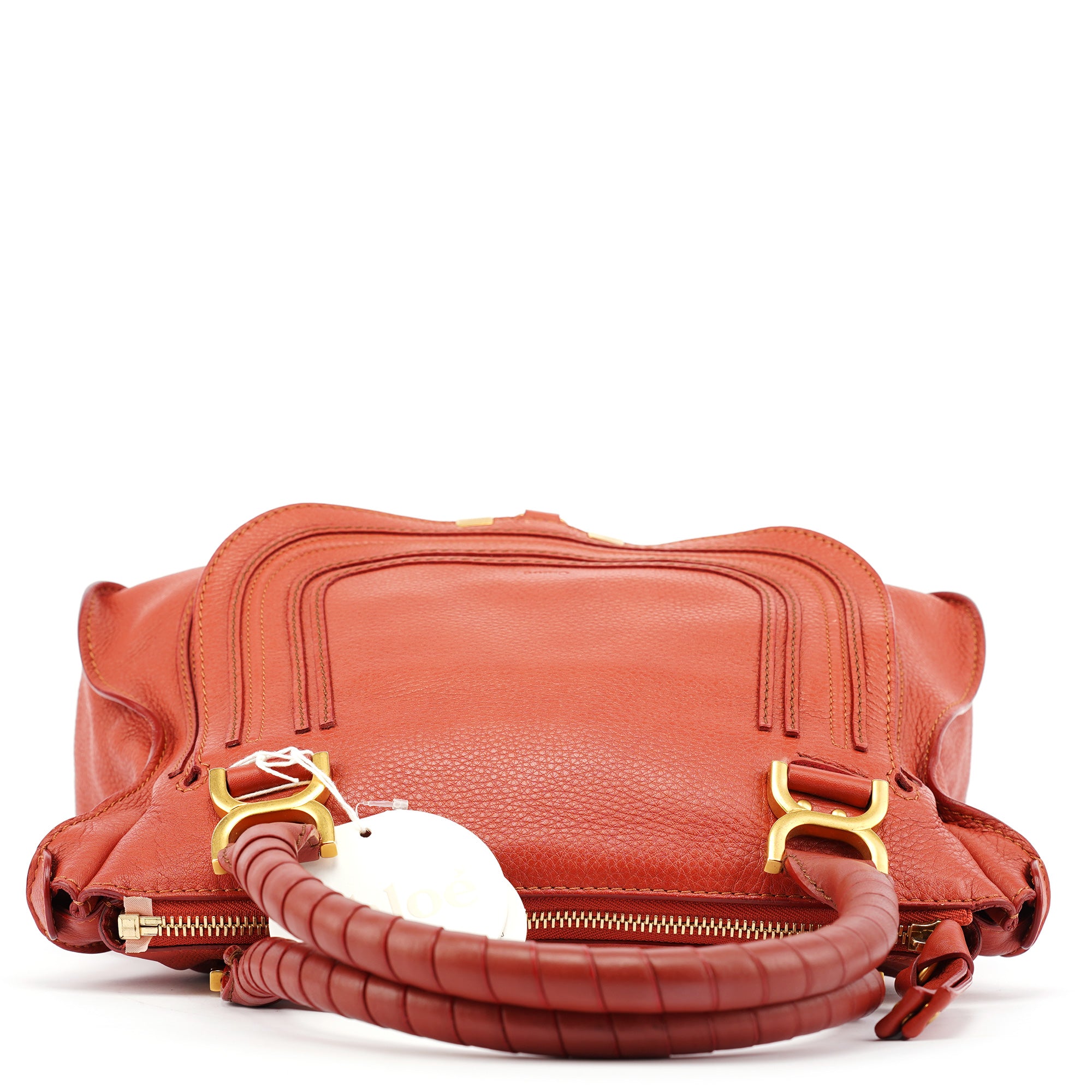 Red Leather Marcie Shoulder Bag
