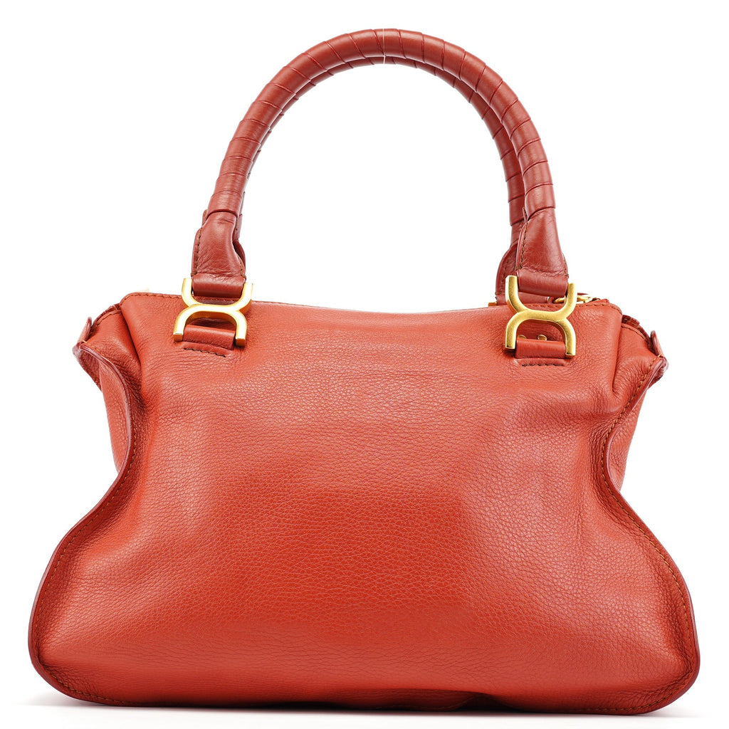 Red Leather Marcie Shoulder Bag