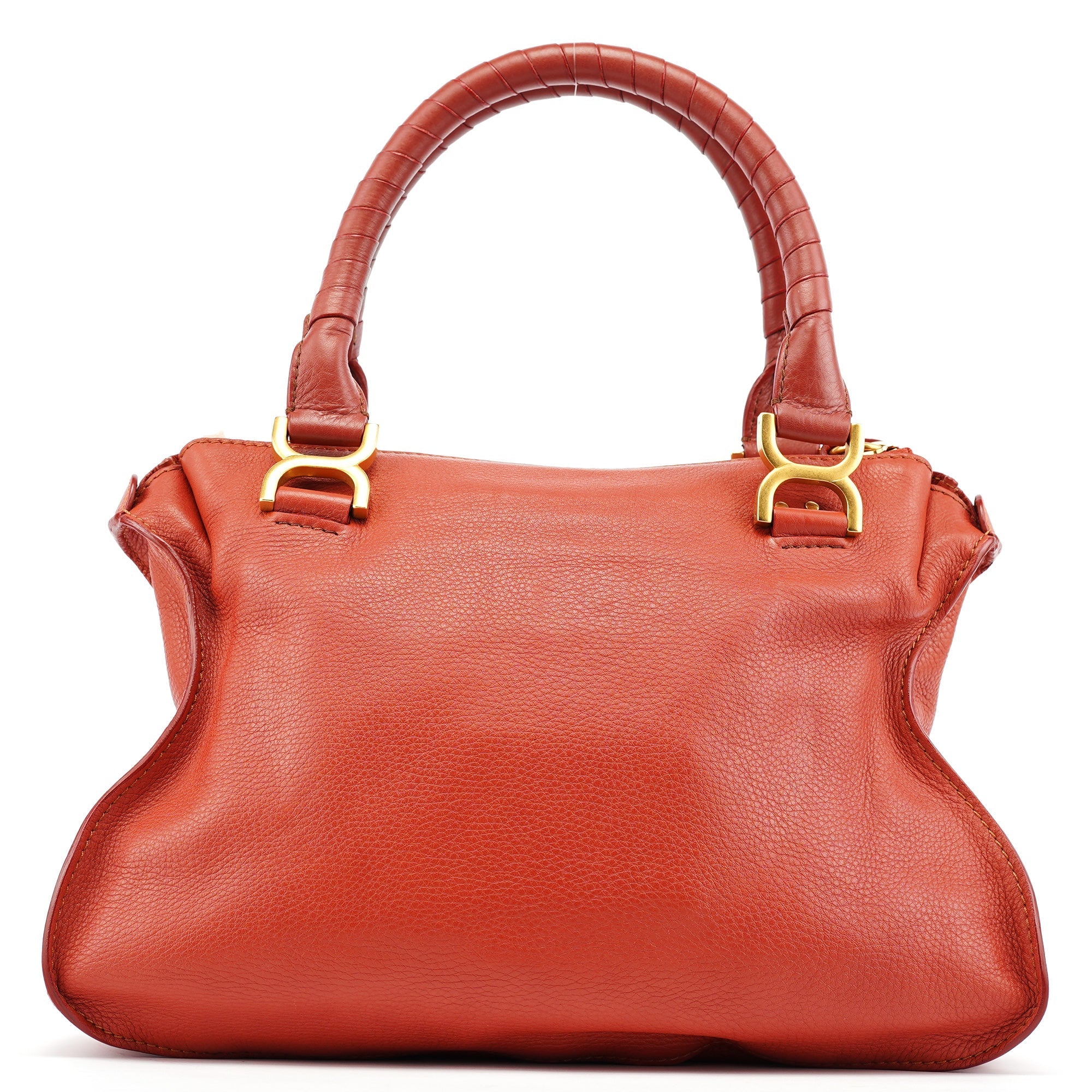 Red Leather Marcie Shoulder Bag