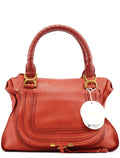 Red Leather Marcie Shoulder Bag