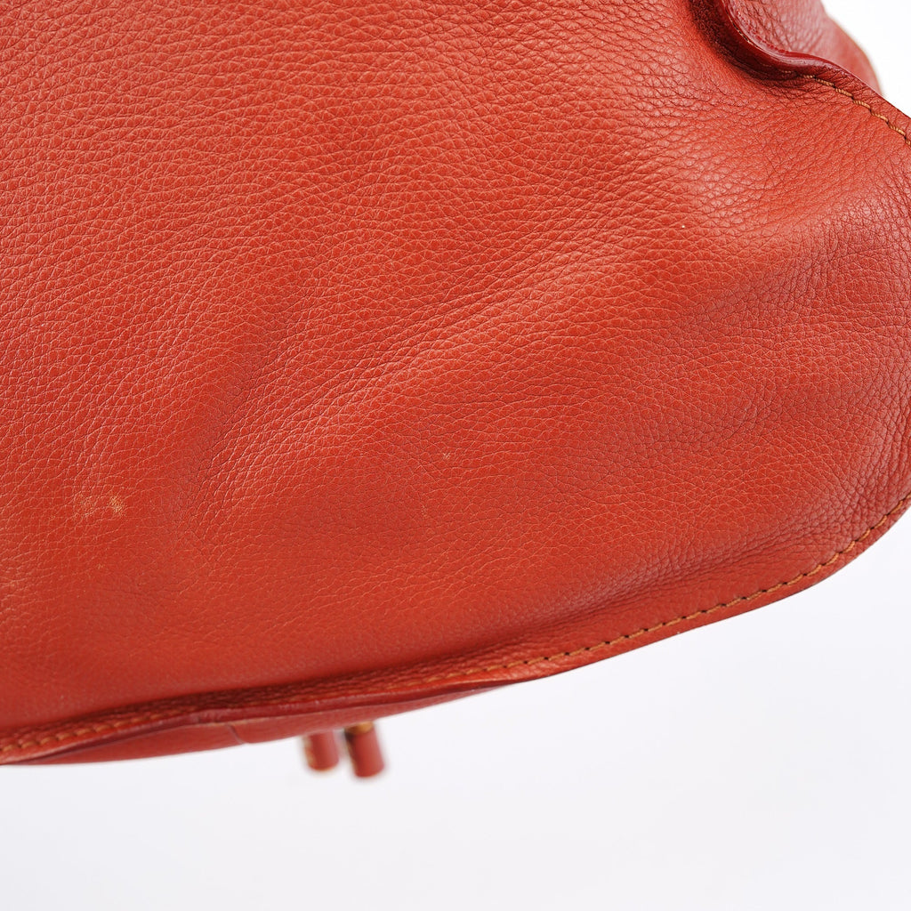 Red Leather Marcie Shoulder Bag