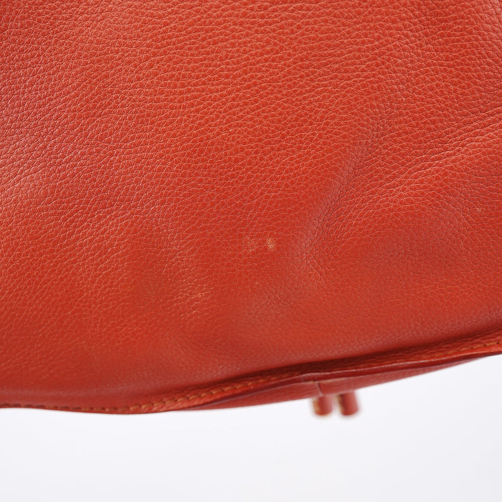 Red Leather Marcie Shoulder Bag